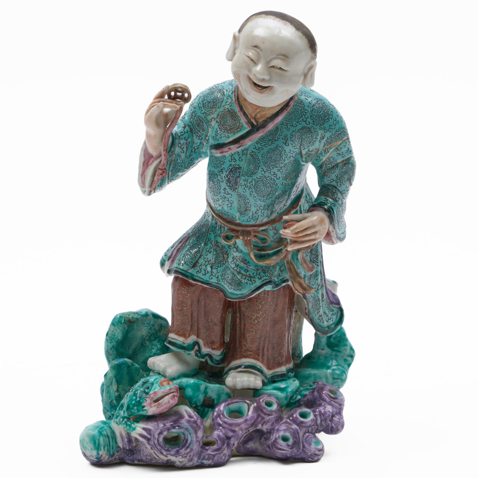 Chinese Export Porcelain Figure of Liu Hai (1 of 7)