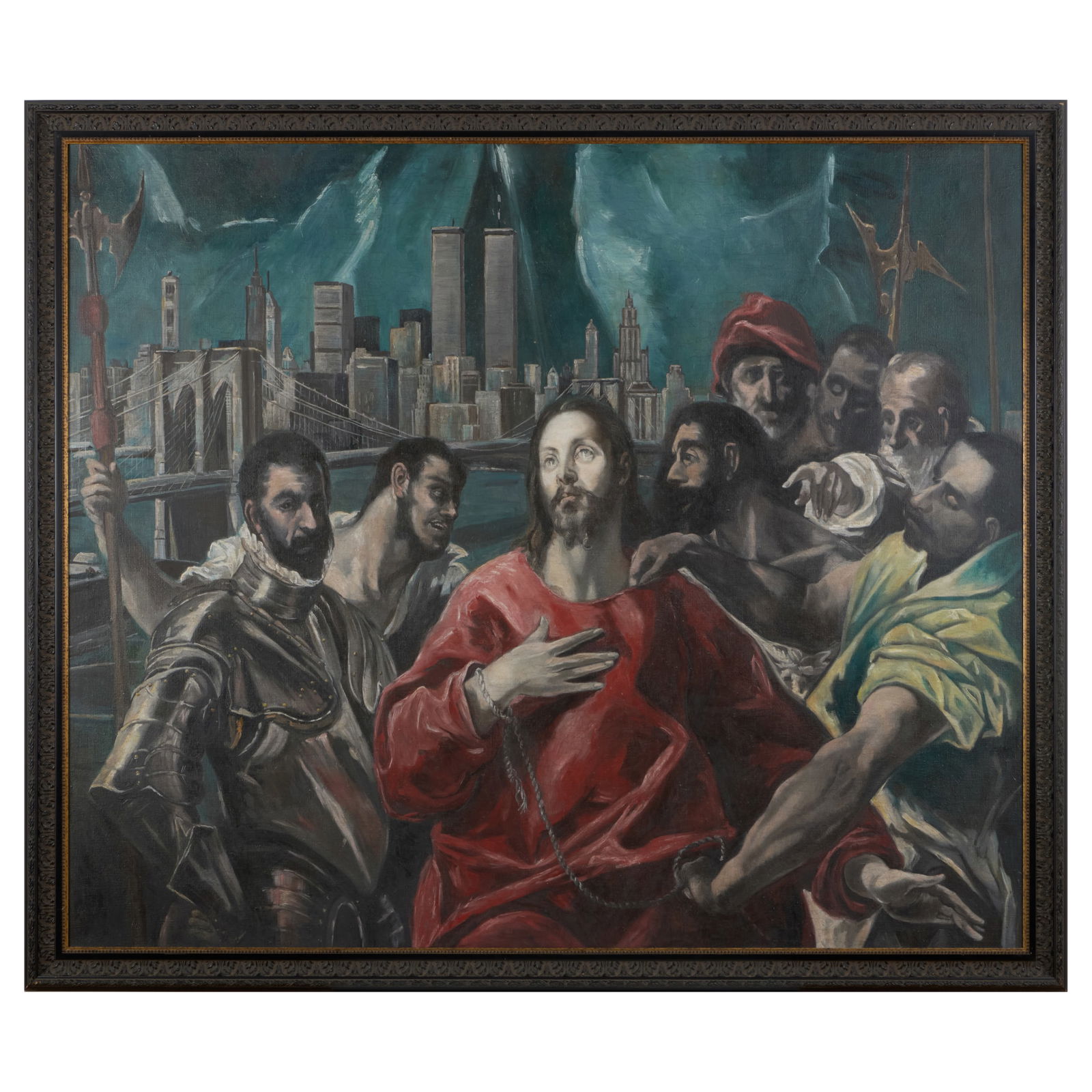 Attributed to Kathy Gilge (b. 1945): The Disrobing of Christ (1 of 2)