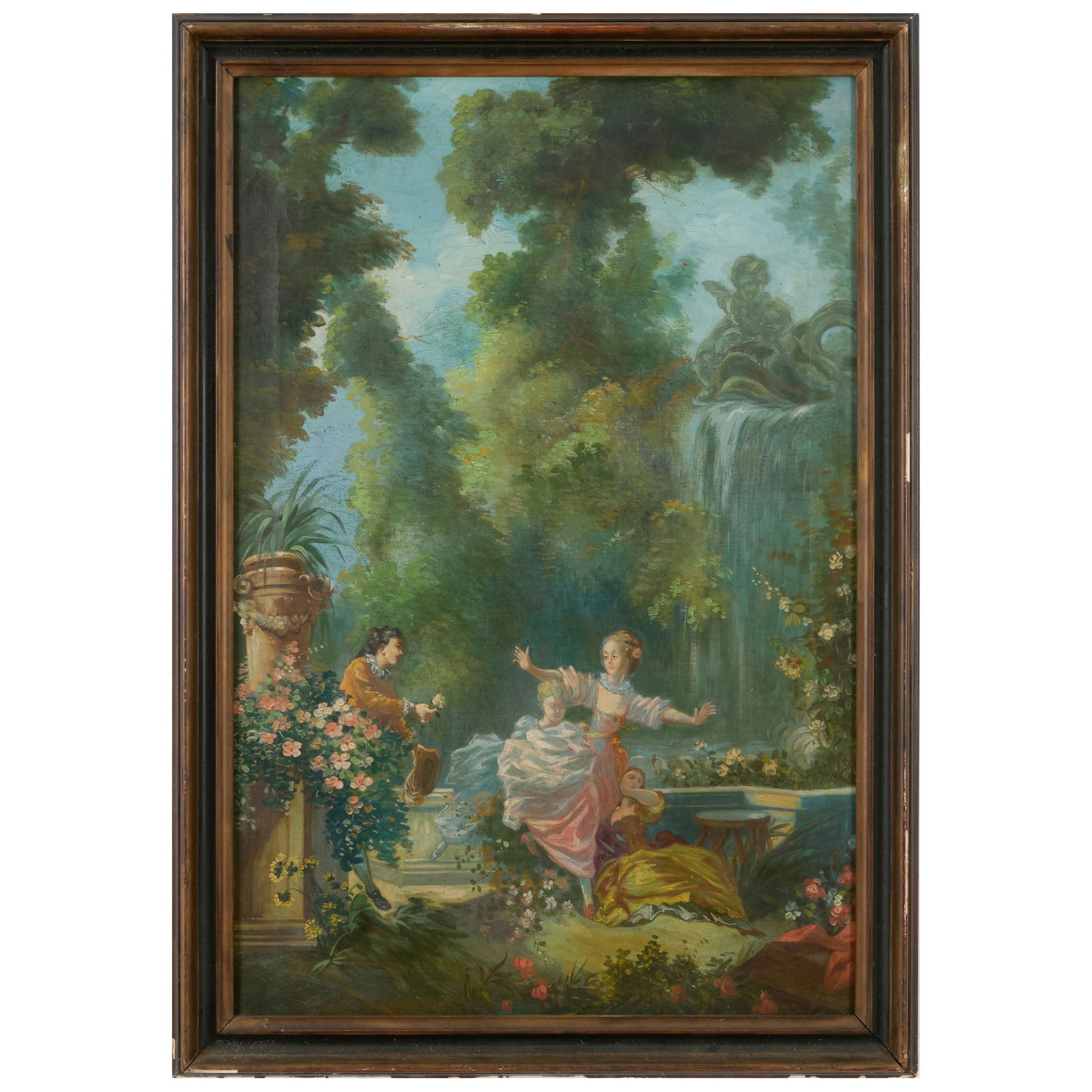 After Jean-Honore Fragonard (1732-1806): The Progress of Love: The Pursuit (1 of 4)