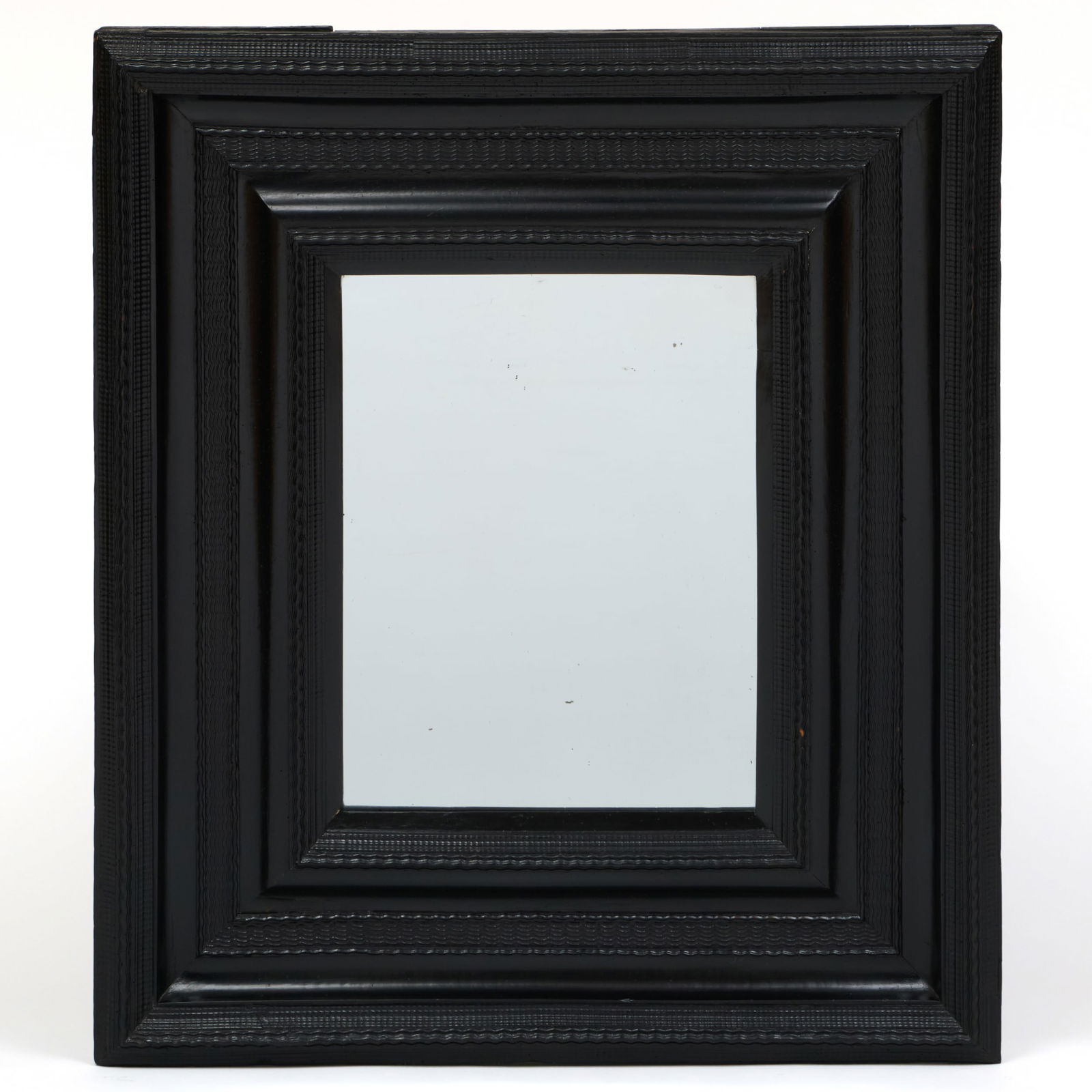 Flemish Baroque Style Carved Ebony Mirror: Flemish Baroque Style Carved Ebony Mirror 45 1/2 x 40 in. Collection of Susan and Alan Miller, NY.