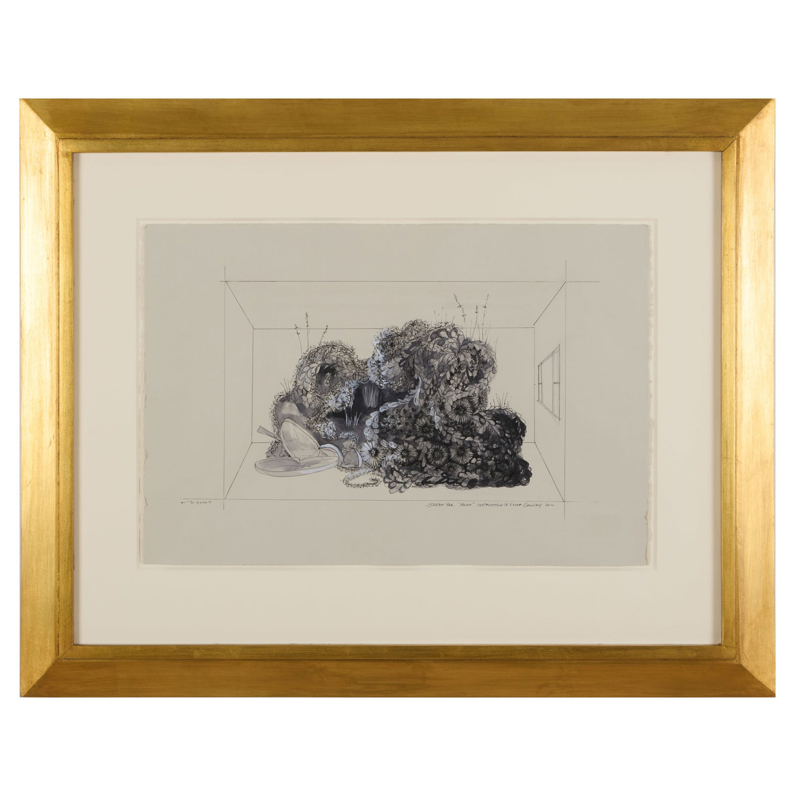 Lauren Fenterstock (b. 1975): Sketch for Mound Installation @ Sienna Gallery: Lauren Fenterstock (b. 1975): Sketch for Mound Installation @ Sienna GalleryInk and gouache on paper, 2010, unsigned, titled and dated lower right.15 x 22 1/4 in. (sheet), 26 1/2 x 33 1/2 in.