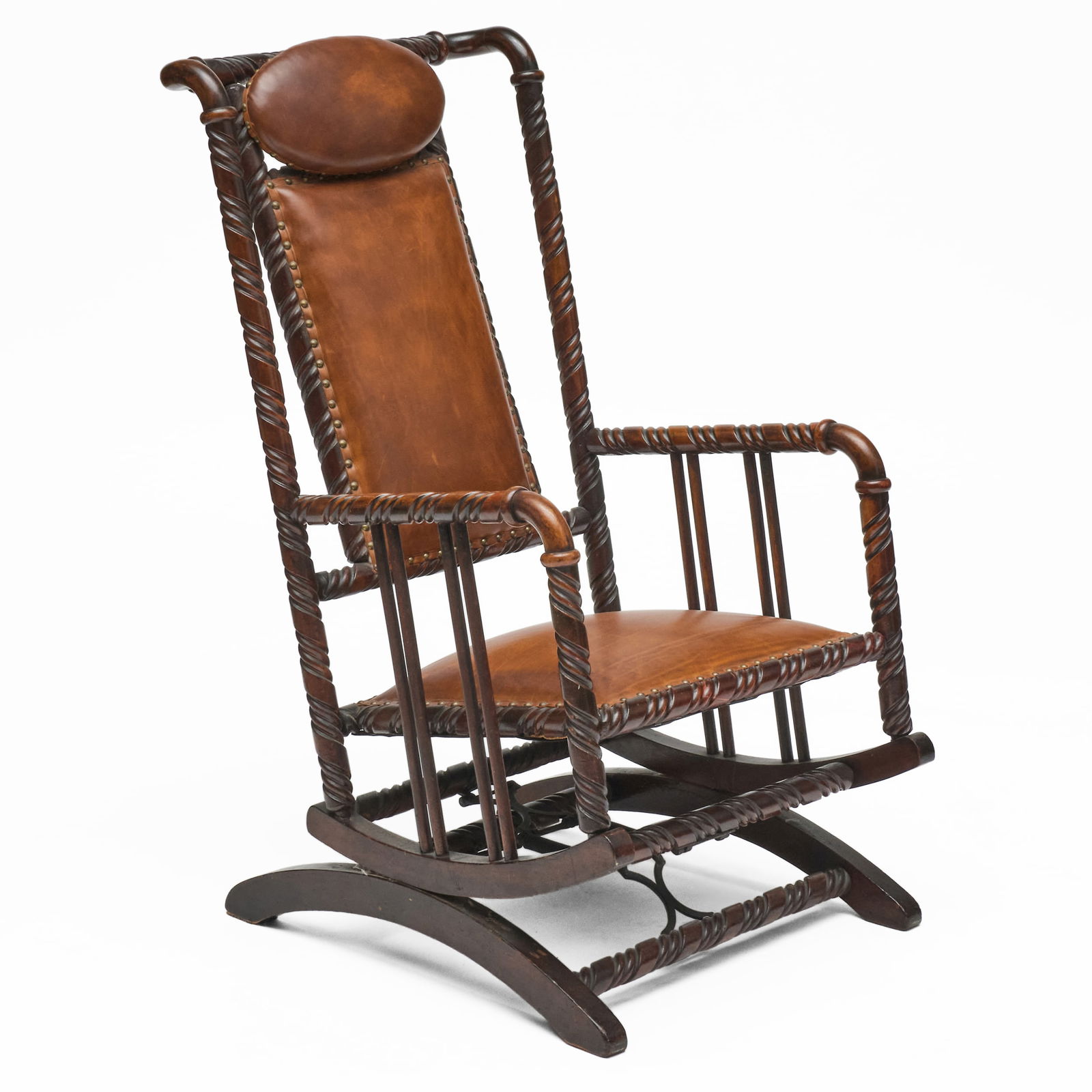 George Hunzinger Stained Birch Platform Rocker (1 of 7)