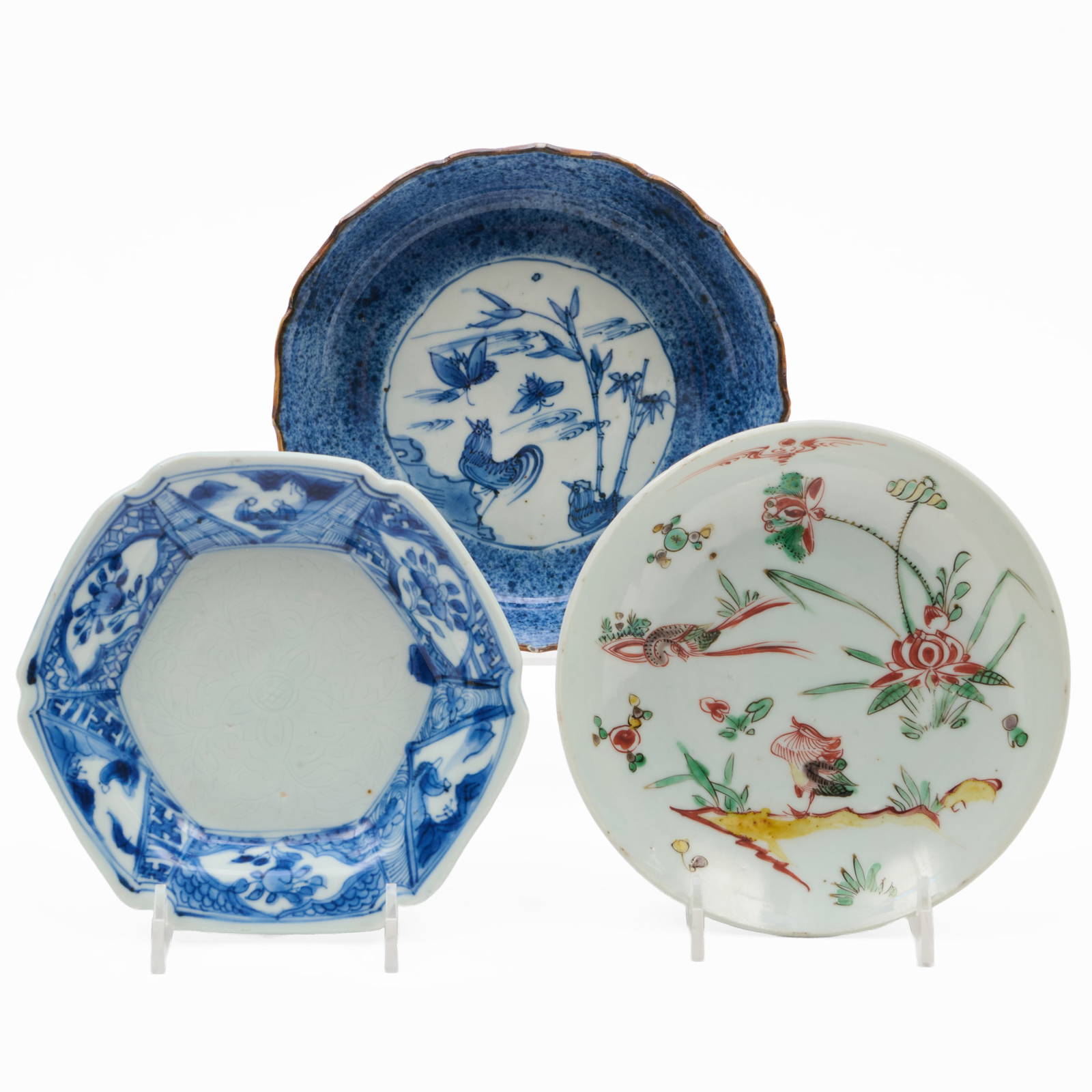 Three Japanese Porcelain Dishes