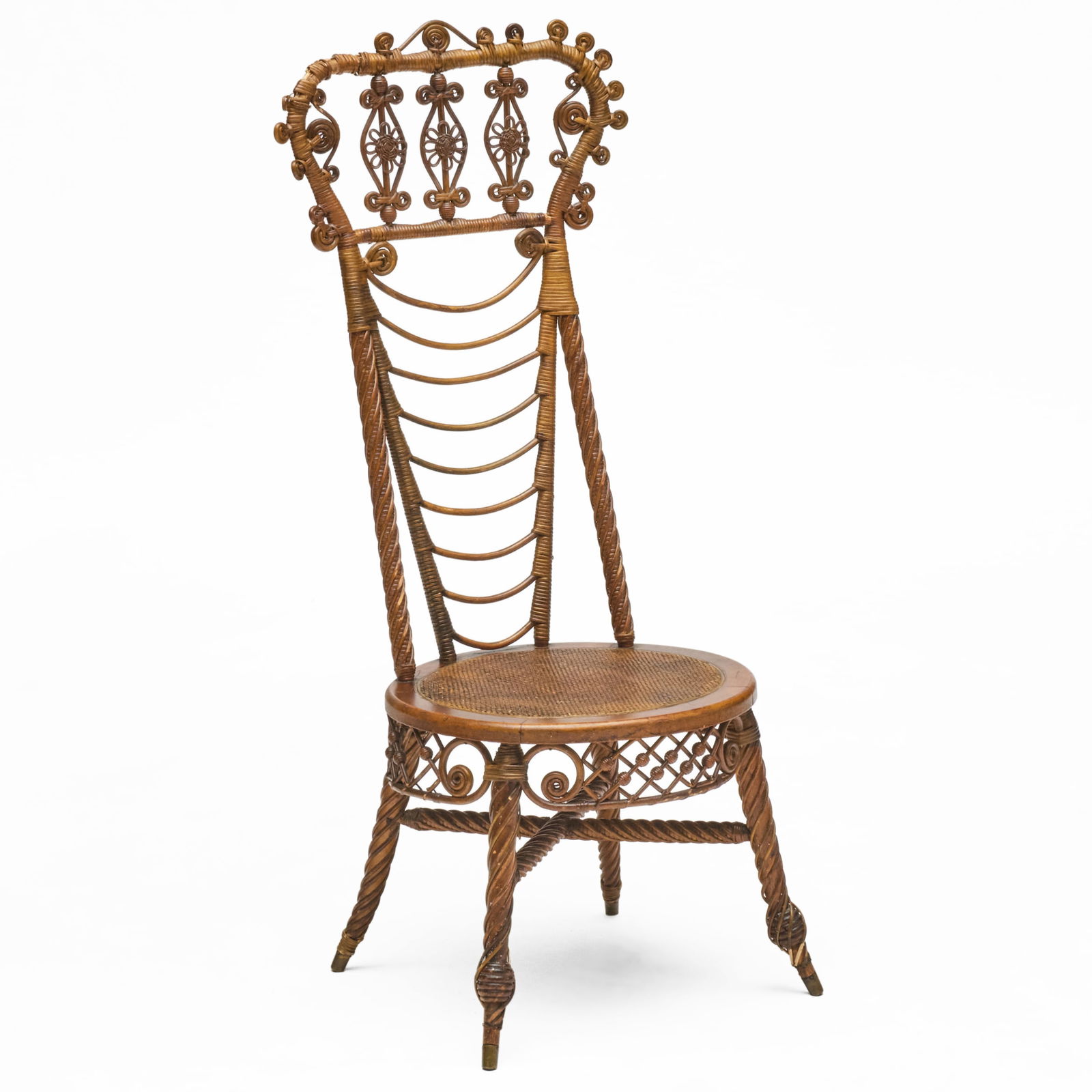 Heywood Brothers & Co. Wicker Side Chair (1 of 8)