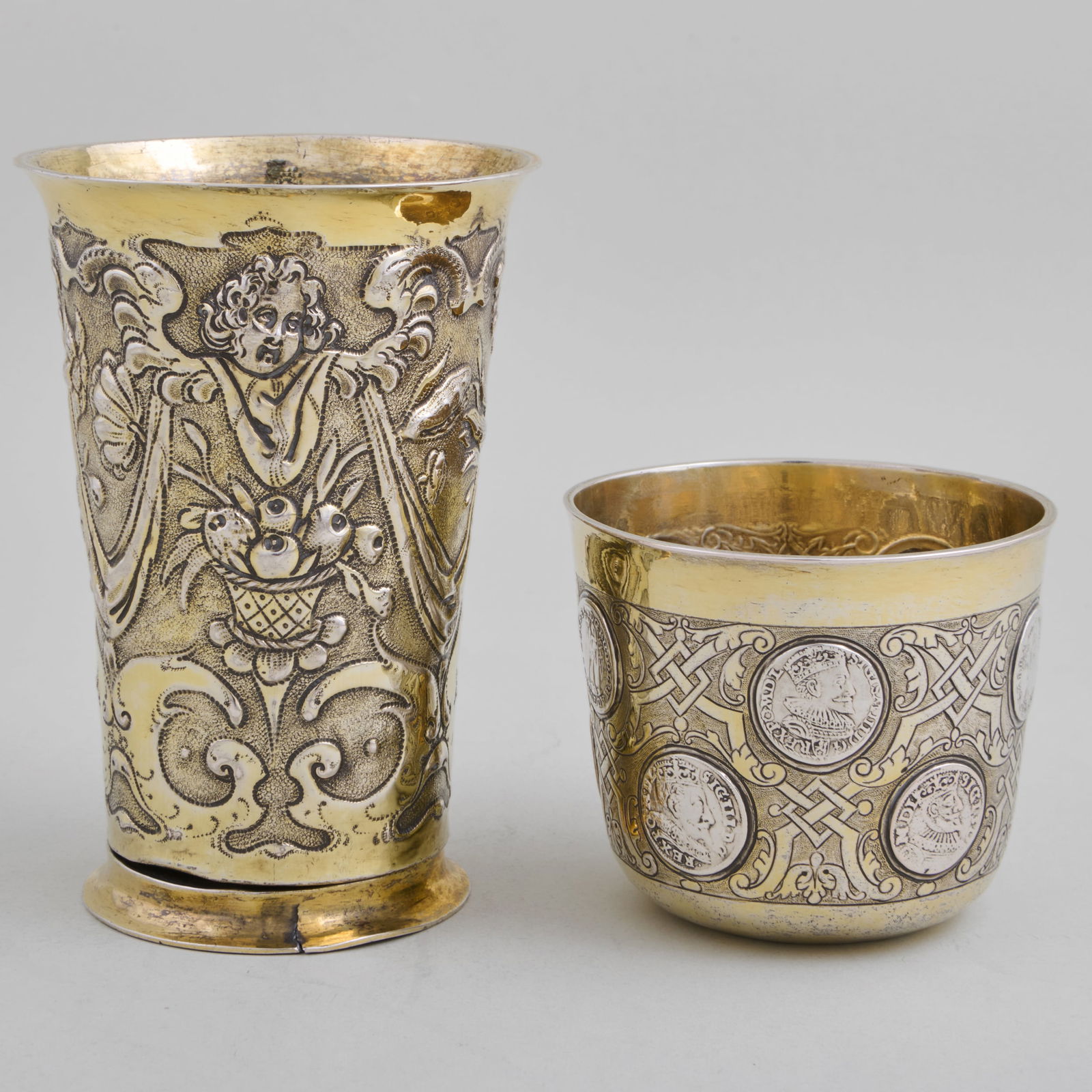 Five Continental Silver Vessels - 2