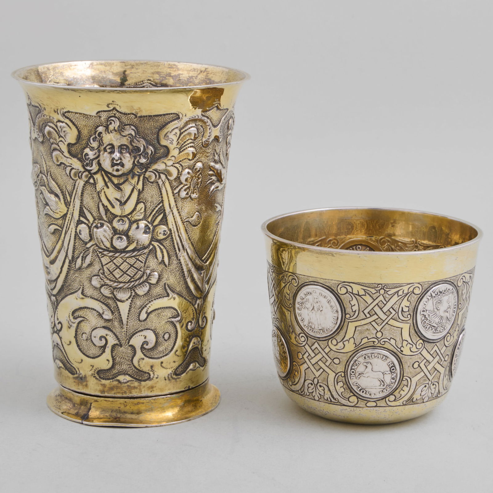 Five Continental Silver Vessels - 3