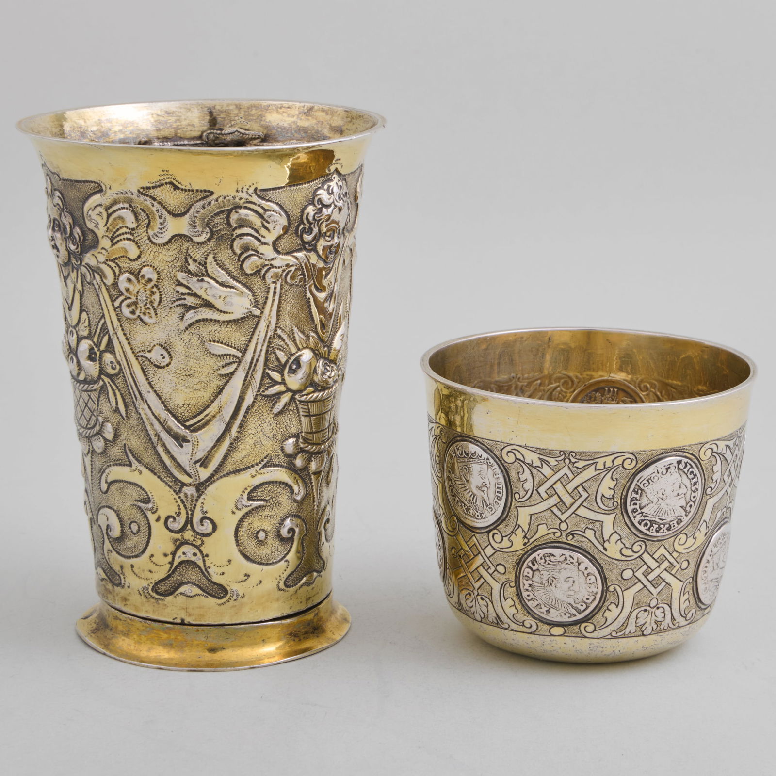 Five Continental Silver Vessels - 4