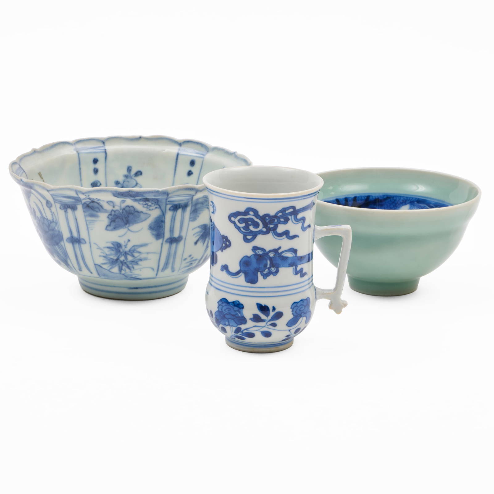 Two Chinese Porcelain Bowls and a Mug