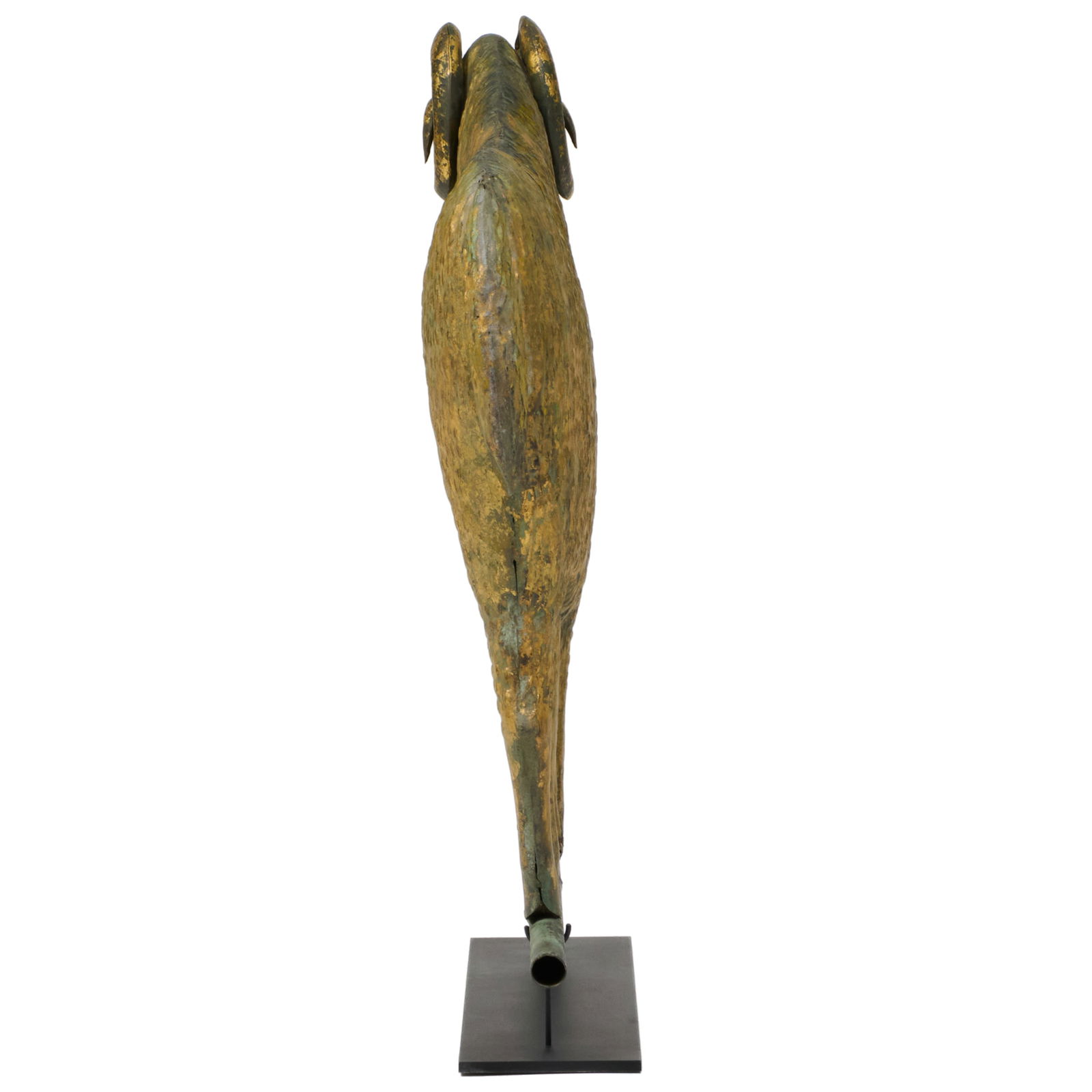 Molded Gilt Sheet Copper and Cast Iron Ram Weathervane, Attributed to J.W. Fiske, New York - 6