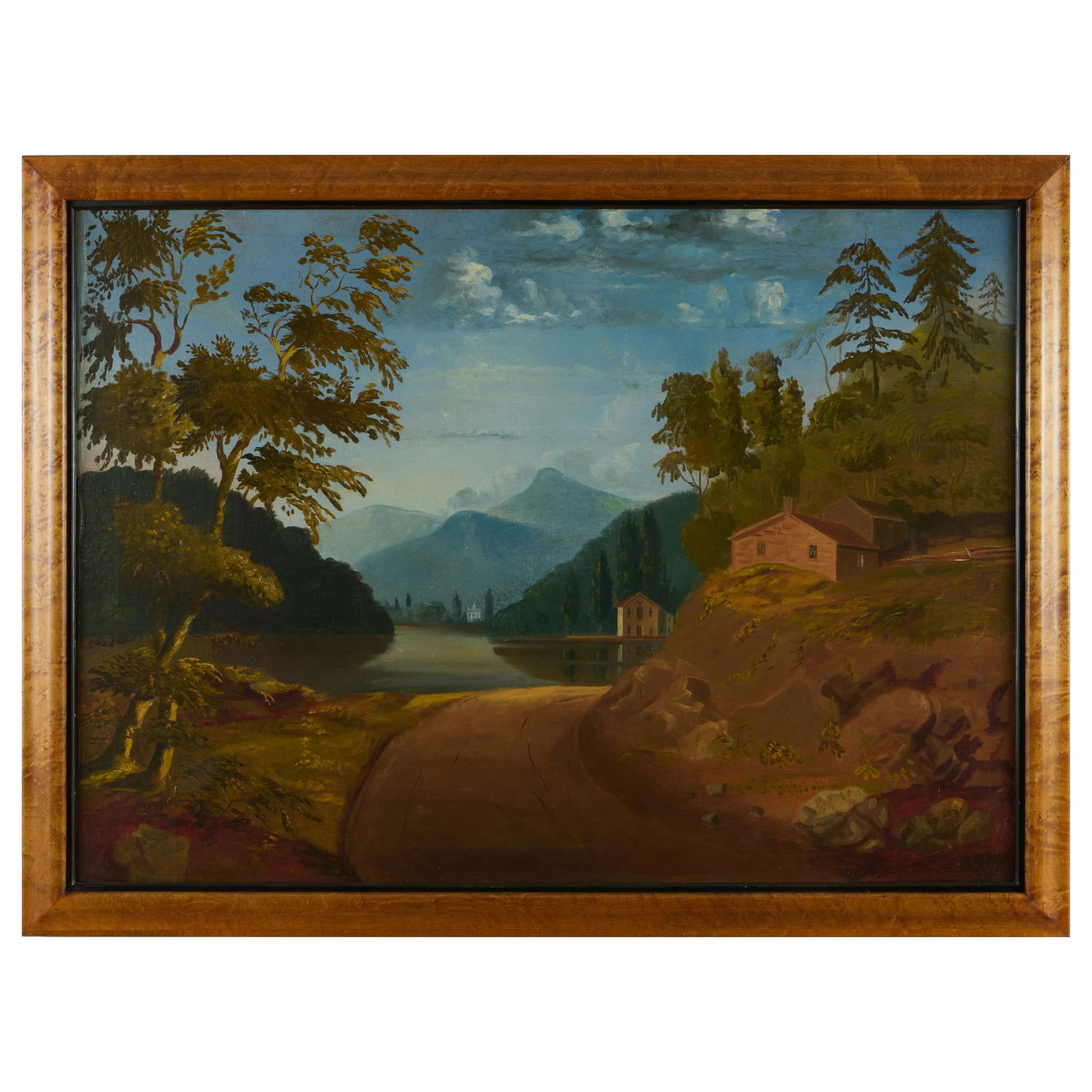 American School: View of Fishkill on Hudson: American School: View of Fishkill on HudsonOil on canvas, unsigned, lined.32 x 44 in., 36 1/2 x 49 in. (frame). Property of an Important American Collection.