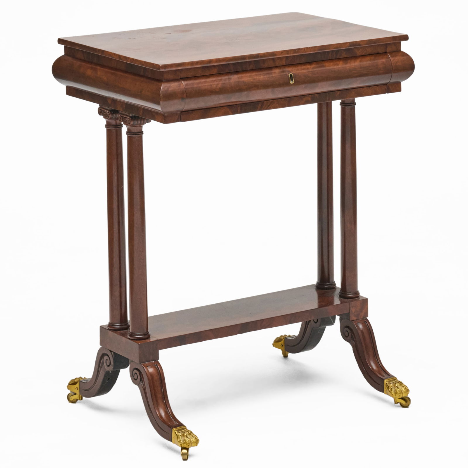 Classical Mahogany Work Table, Probably New York (1 of 9)