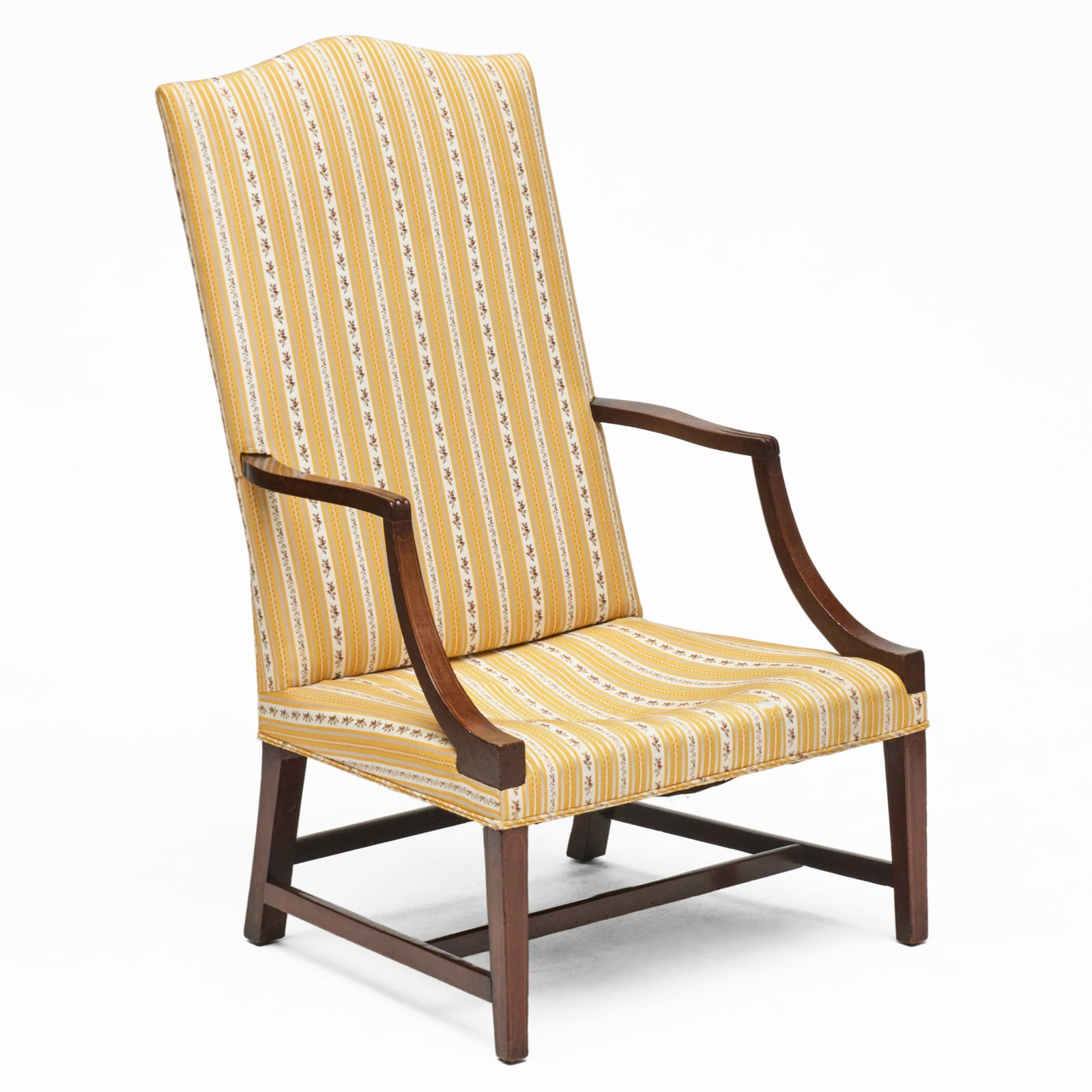 Federal Mahogany Lolling Chair: Federal Mahogany Lolling Chair 45 3/4 x 25 3/4 x 24 1/4 in. Bernard and S. Dean Levy, Inc., New York, 1975.Property from the Estates of Martha and Robert Bolton.