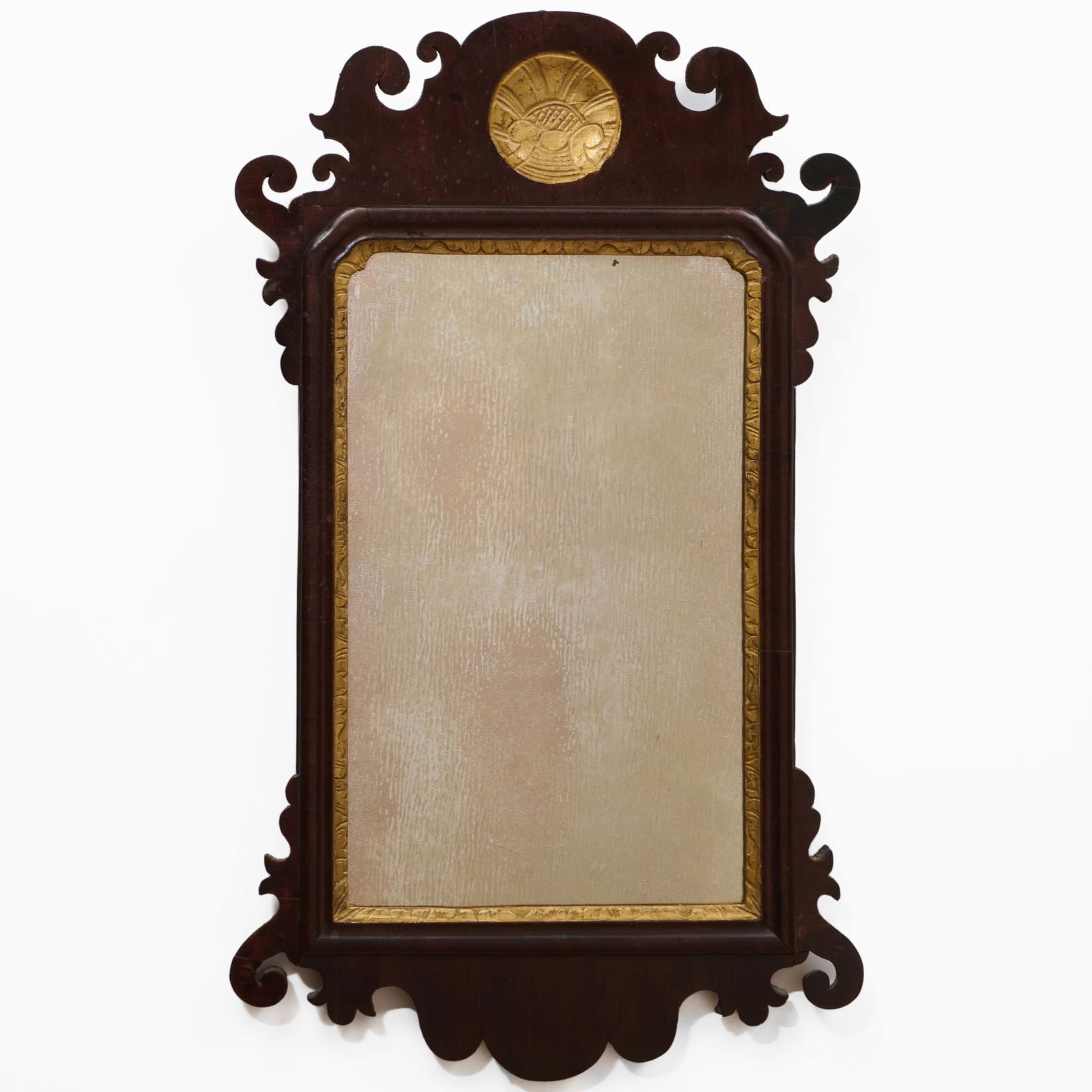 George III Mahogany and Parcel-Gilt Chippendale Mirror (1 of 5)