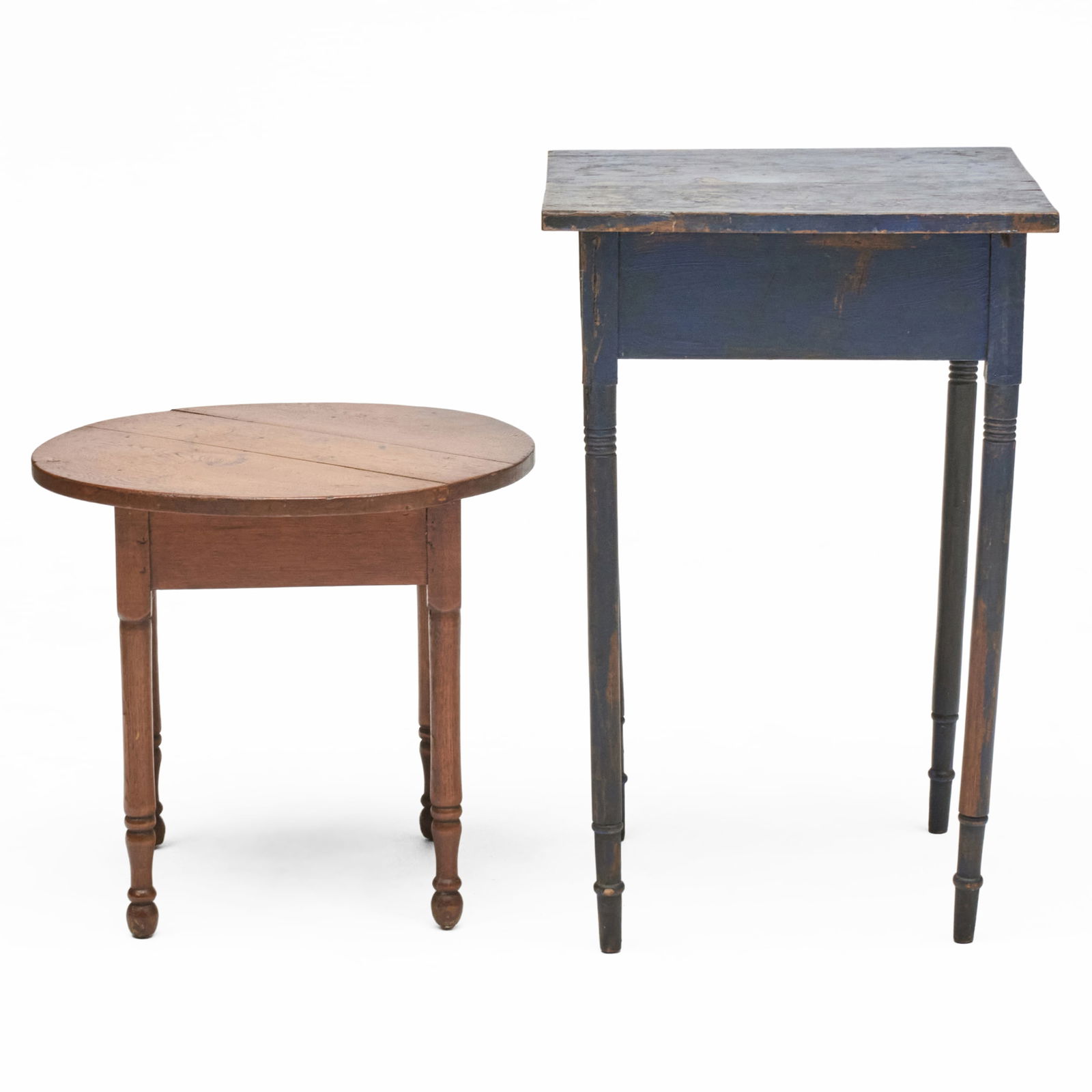 Two Small Wood Side Tables - 5