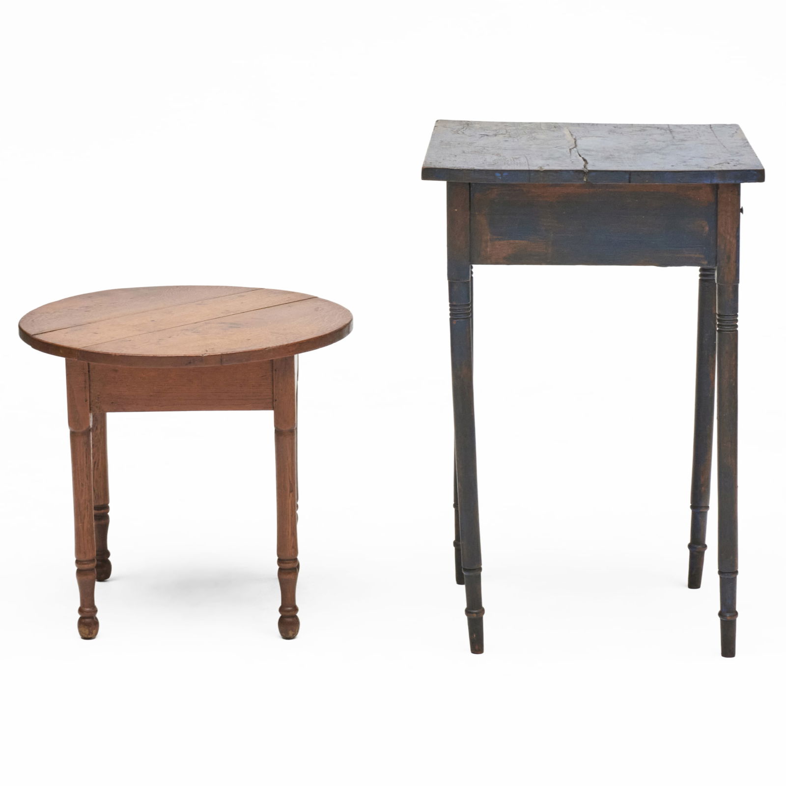 Two Small Wood Side Tables - 6