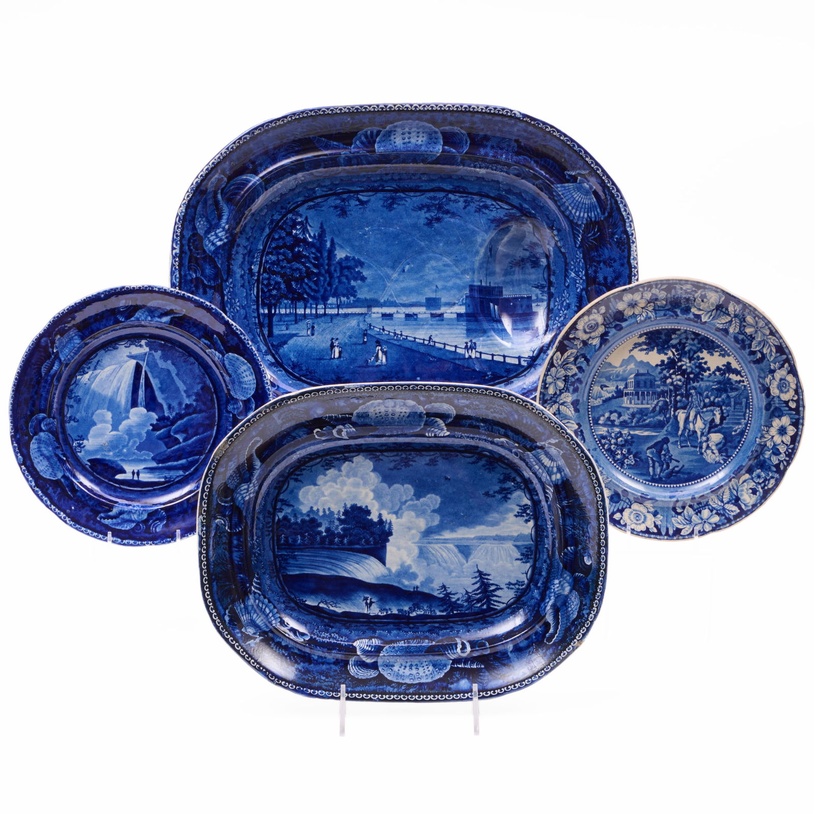 Group of Four Enoch Wood Staffordshire Wares Relating to Niagara Falls (1 of 20)