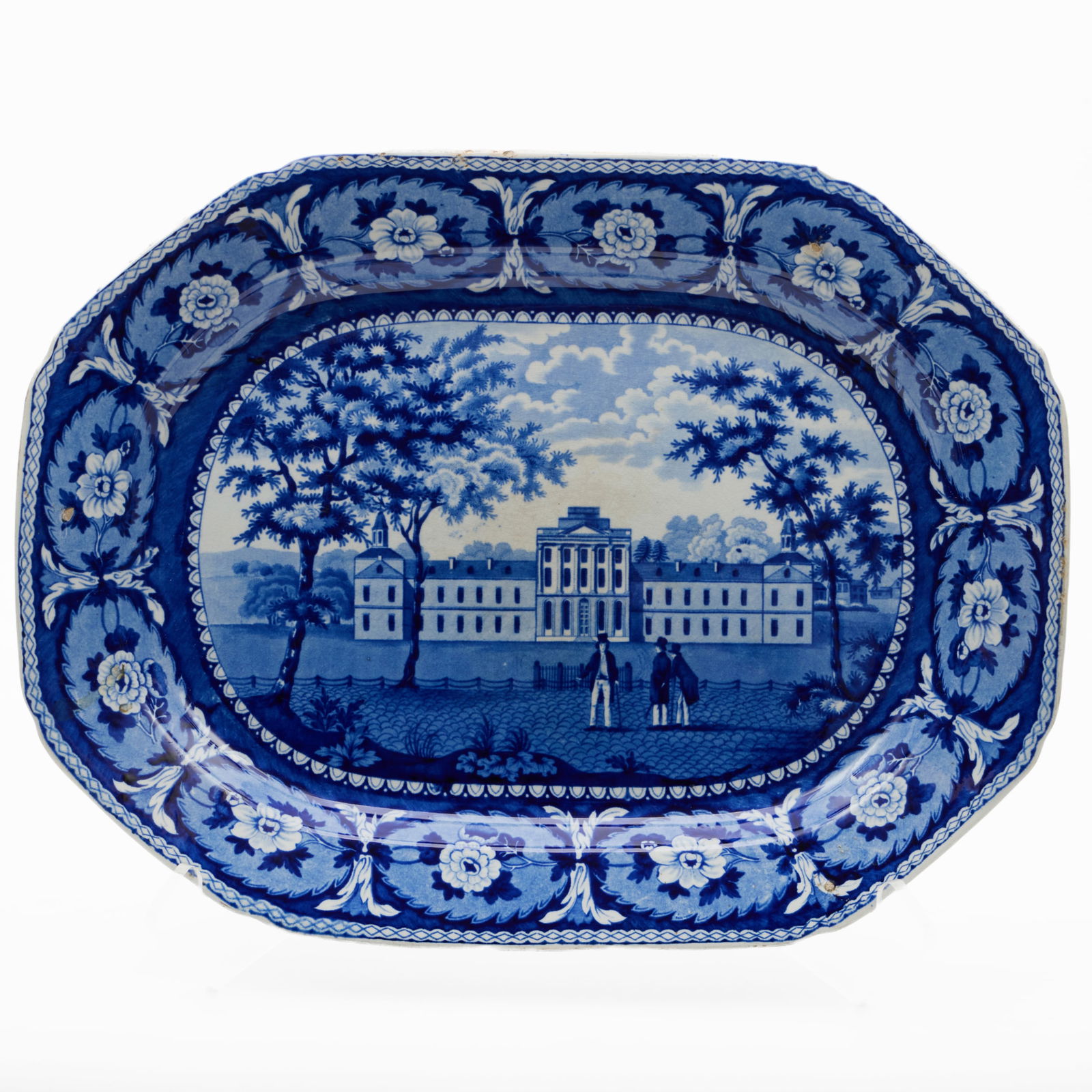 Ridgway Staffordshire 'Pennsylvania Hospital' Platter from the 'Beauties of America' Series (1 of 5)