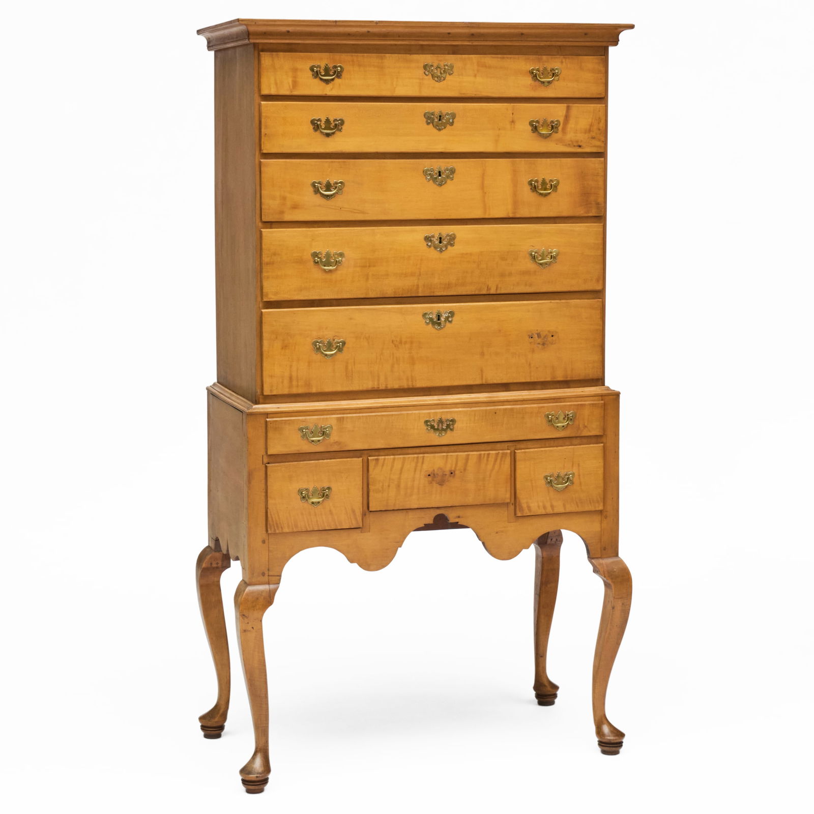 Chippendale Maple Highboy: Chippendale Maple Highboy 5 ft. 11 x 39 x 20 1/2 in. The Miller Family Collection, Pittsfield, MA.