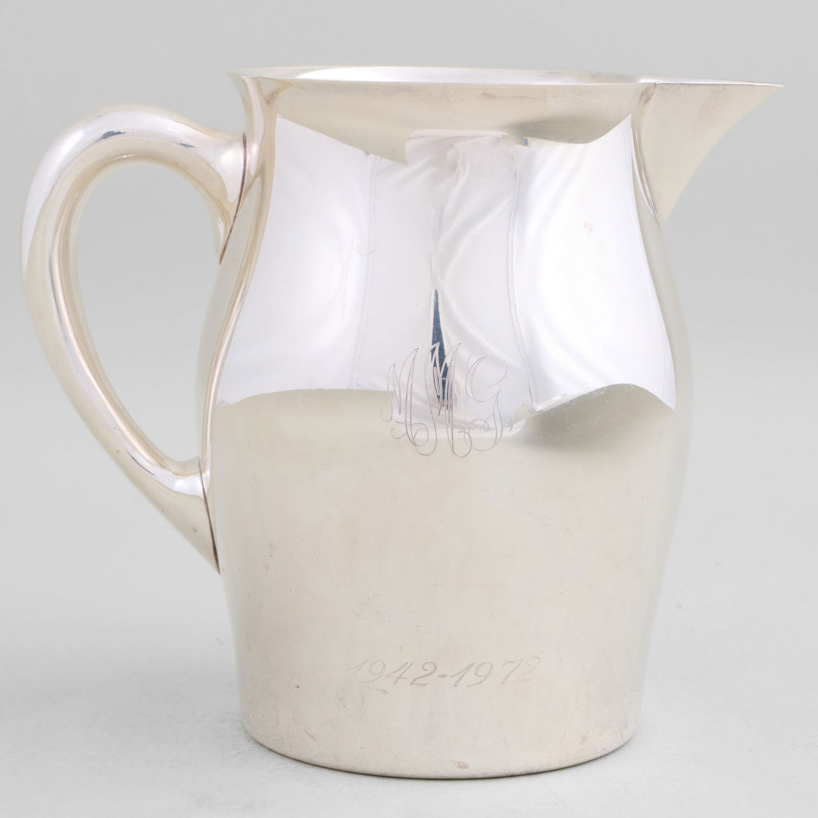 Reed & Barton Silver Plate Monogrammed Water Pitcher (1 of 8)