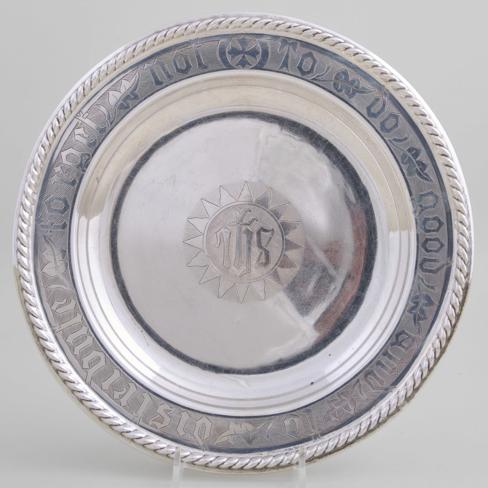 F.W. Cooper, New York, Silver Collection Plate (1 of 5)