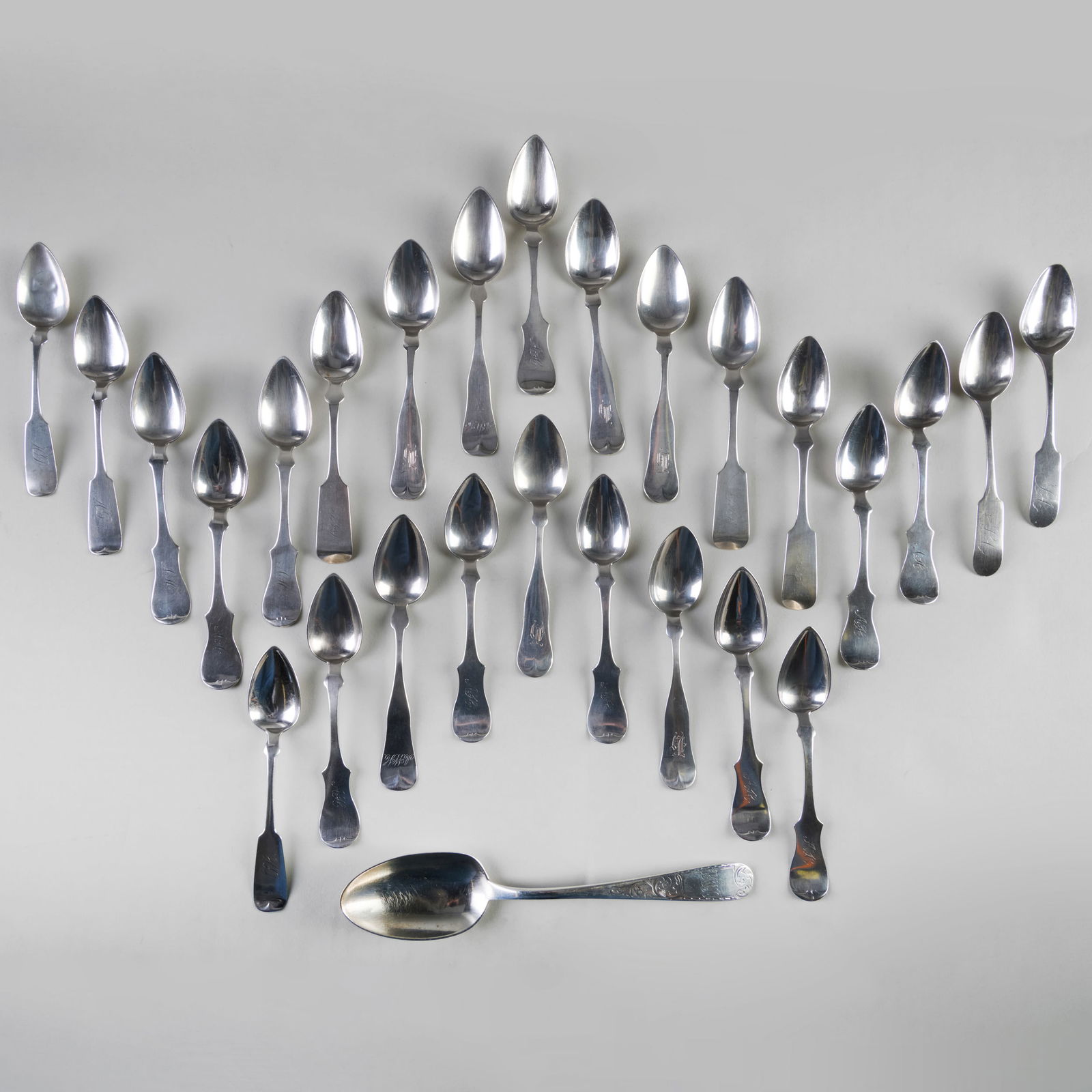 Group of American Silver Spoons (1 of 20)
