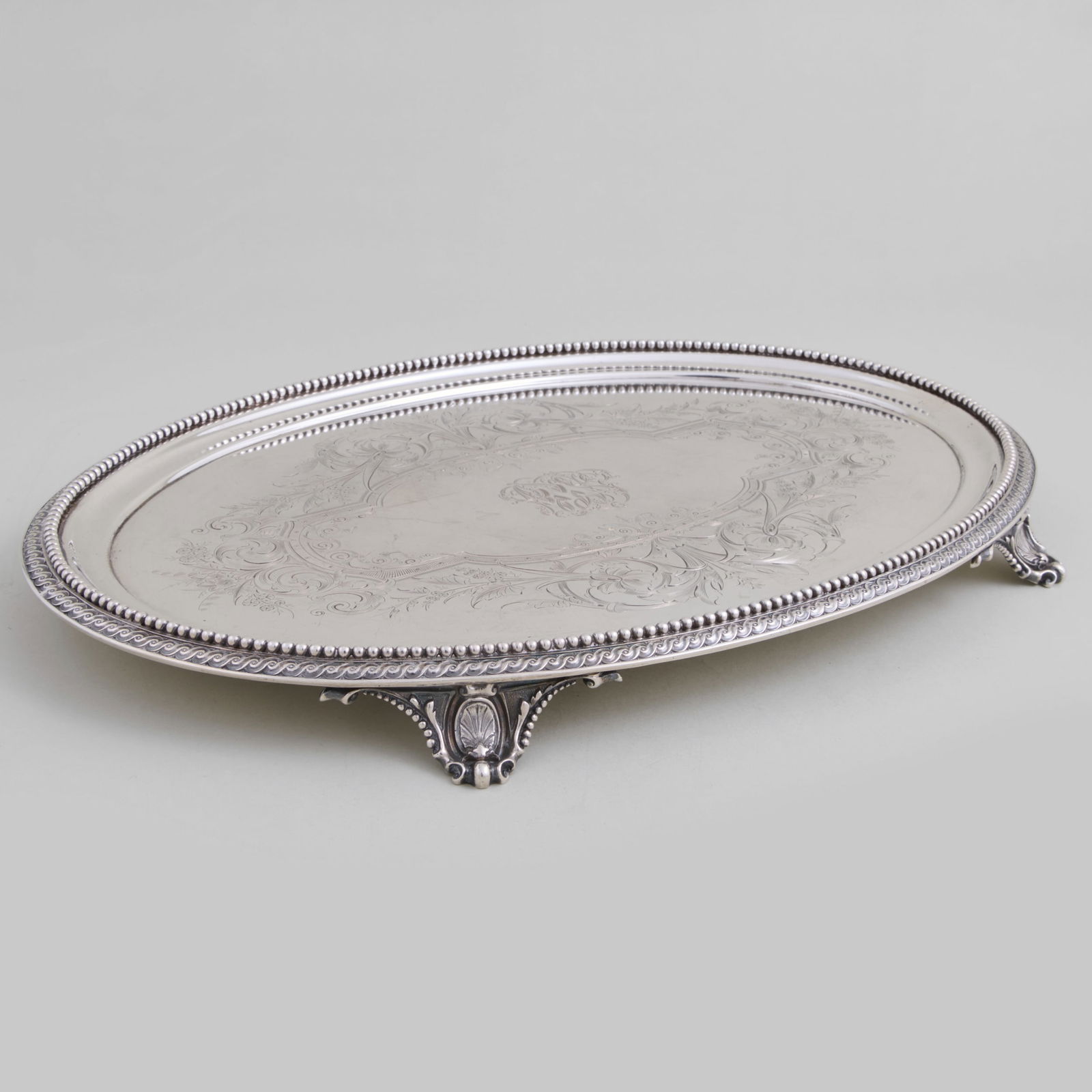 Crosby, Hunnewell & Morse, Boston, Silver Oval Salver (1 of 7)