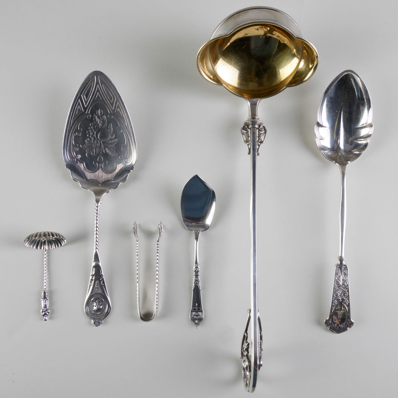 Group of American Silver Servers (1 of 11)