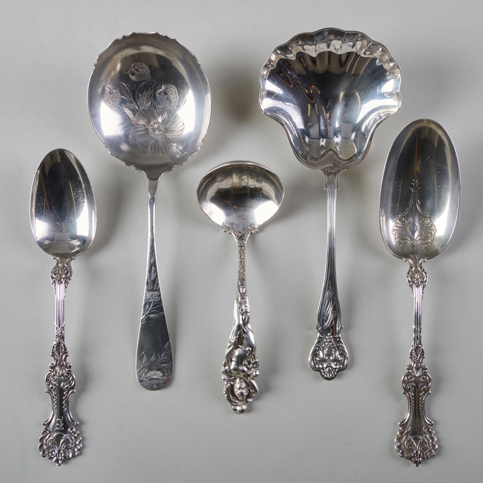 Group of American Silver Servers (1 of 13)