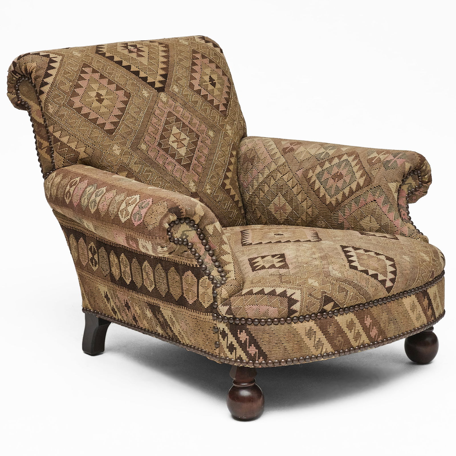 George Smith Kilim Upholstered Club Chair (1 of 9)