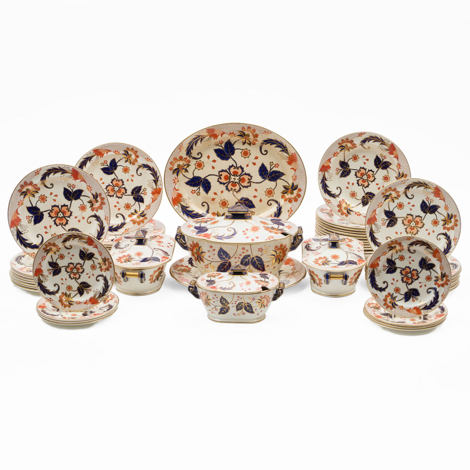 Ridgways Imari Pattern Porcelain Part Service: Ridgways Imari Pattern Porcelain Part Service