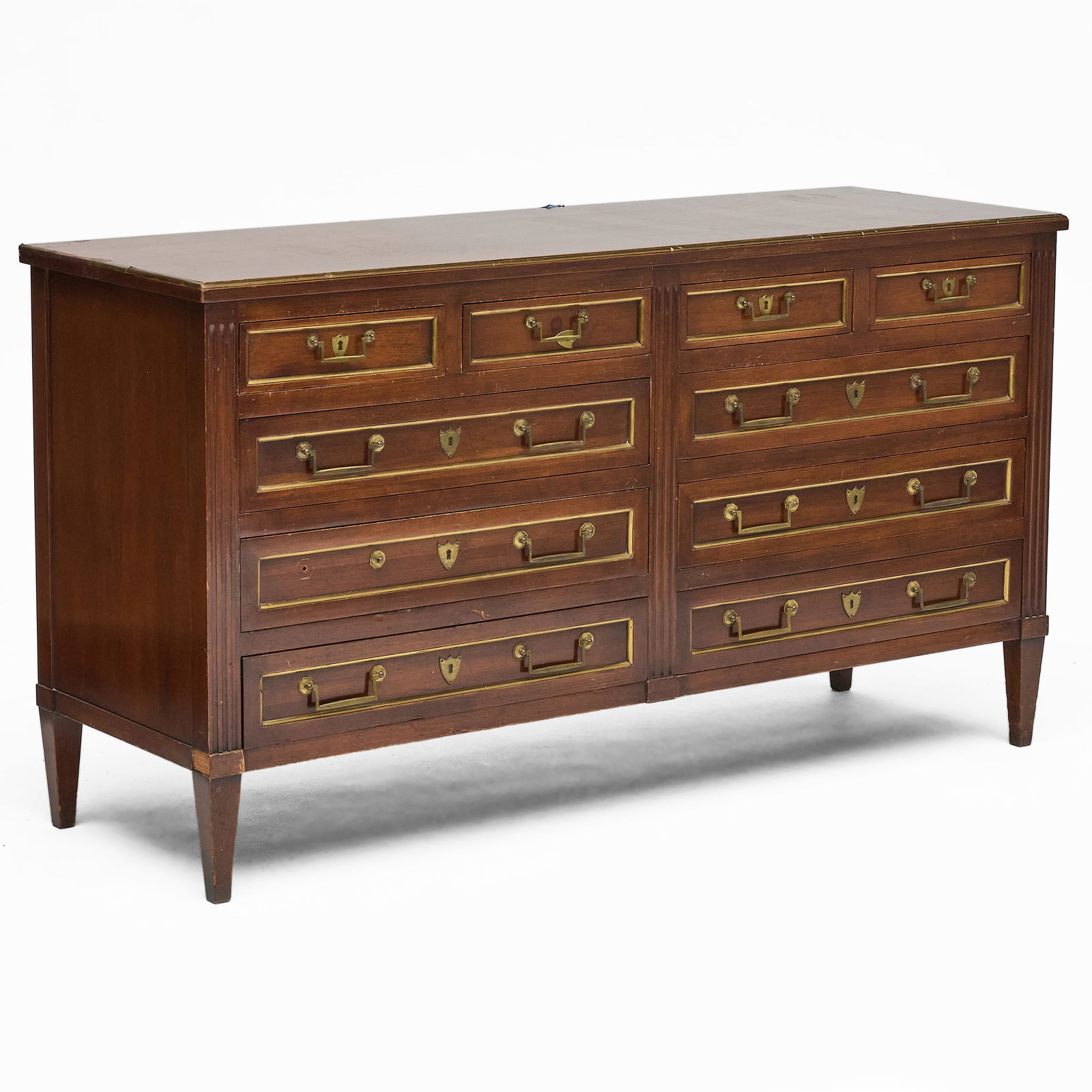 Directoire Style Brass-Mounted Mahogany Commode (1 of 8)