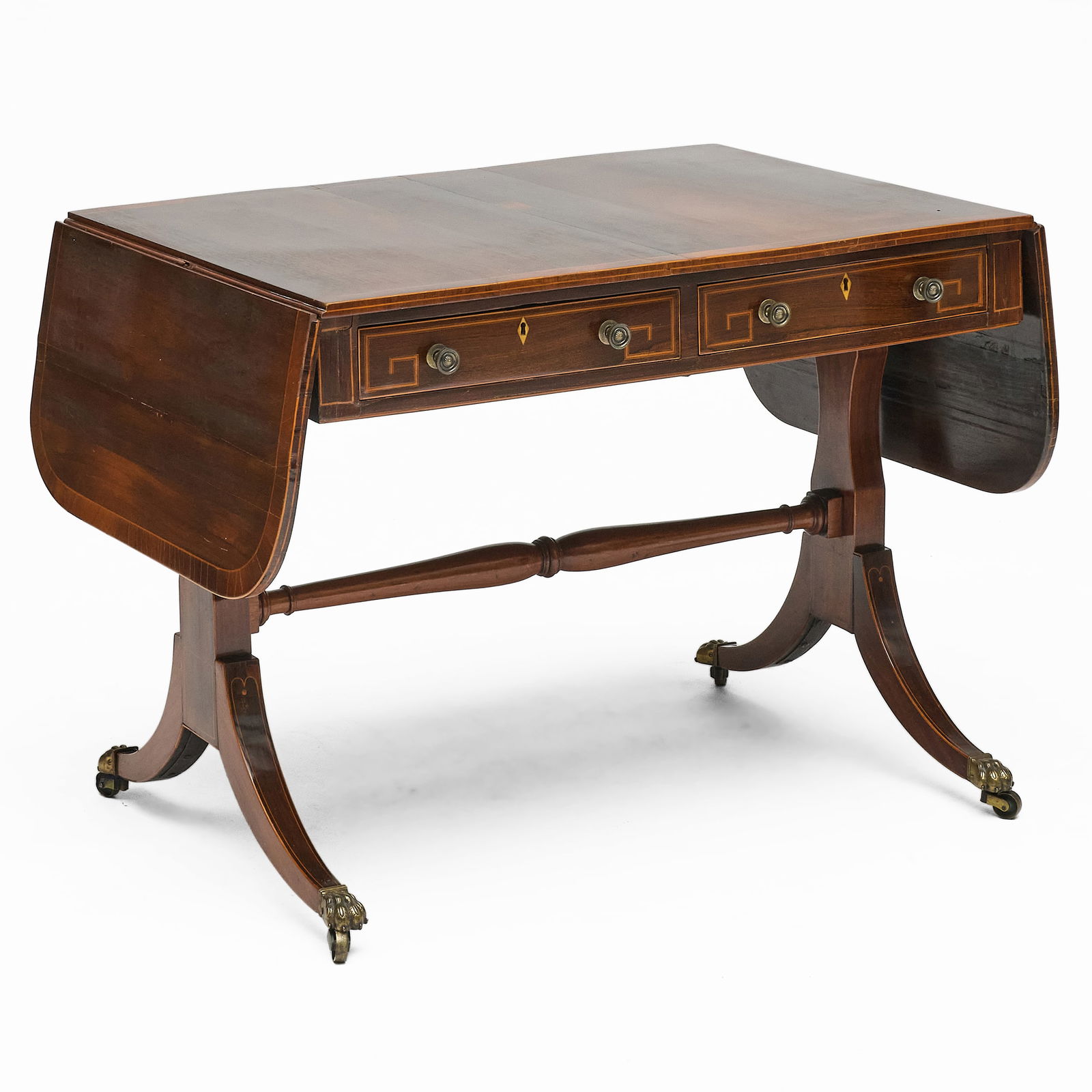 Regency Inlaid Mahogany Sofa Table (1 of 7)