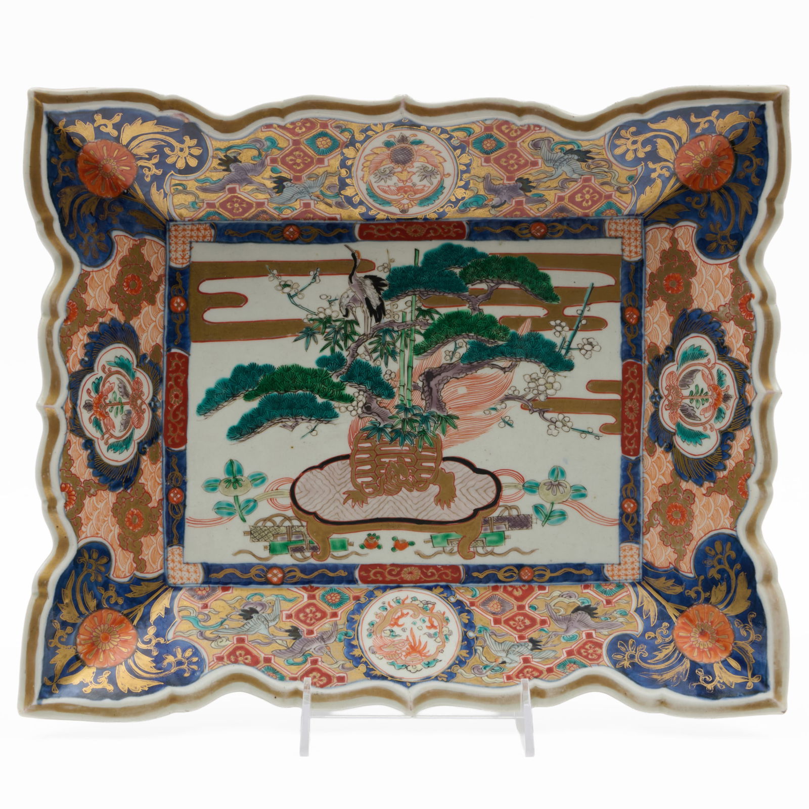 Japanese Imari Porcelain Rectangular Tray (1 of 3)