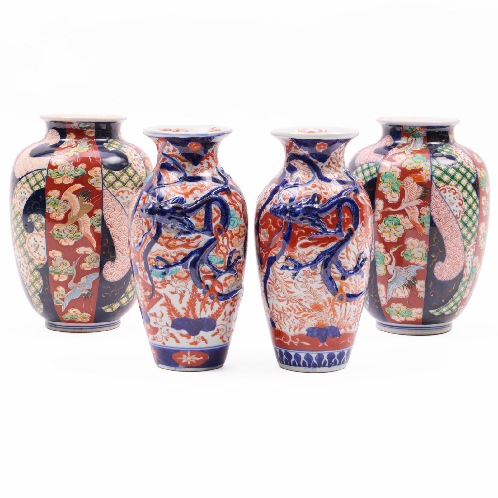 Two Pairs of Japanese Imari Porclain Vases (1 of 13)