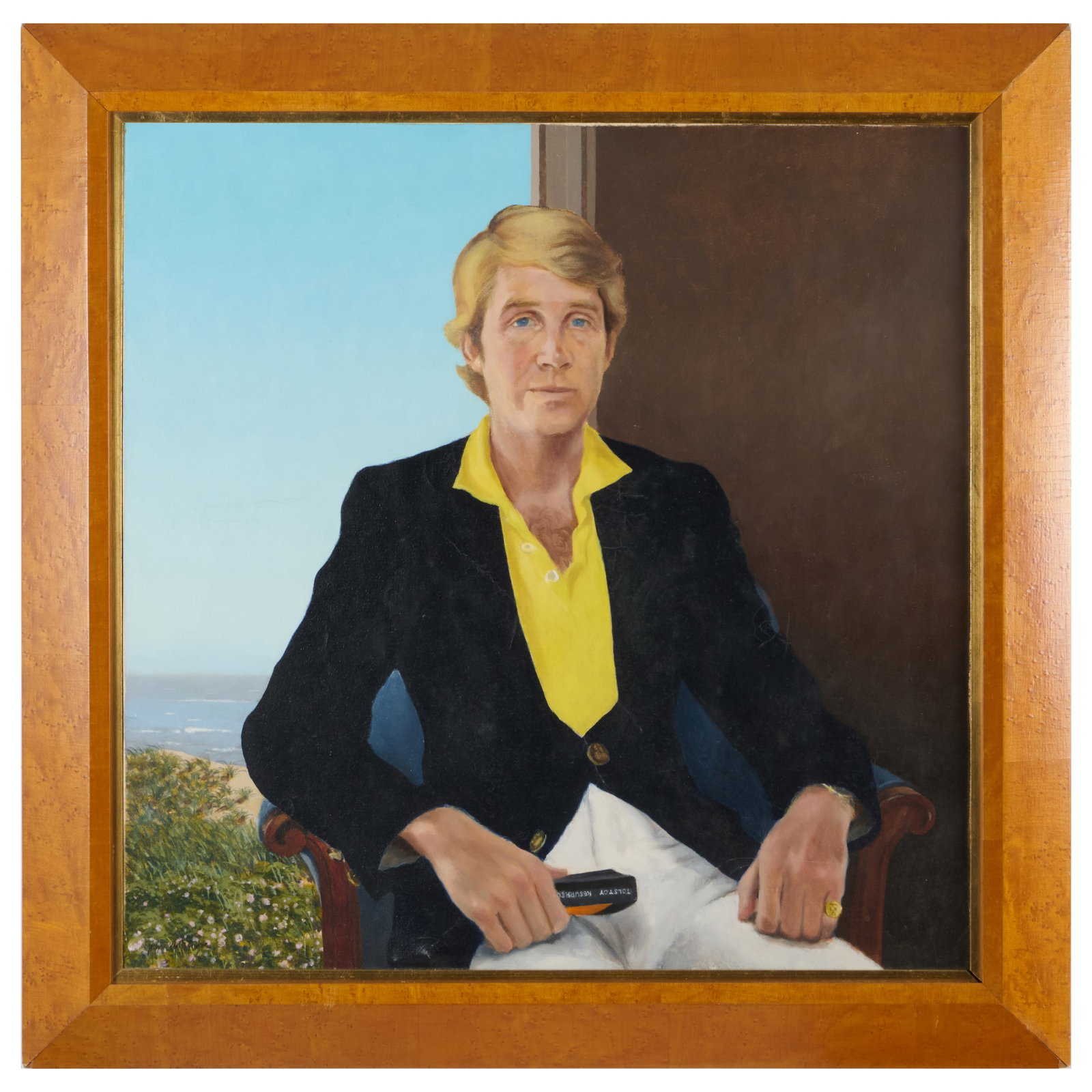 James R. Blake (1932-2020): Ashton Hawkins, East Hampton: James R. Blake (1932-2020): Ashton Hawkins, East Hampton Oil on canvas, 1976, signed 'James R. Blake', titled and dated on the reverse. 24 x 23 3/4 in., 29 1/2 x 29 1/2 in. (frame).