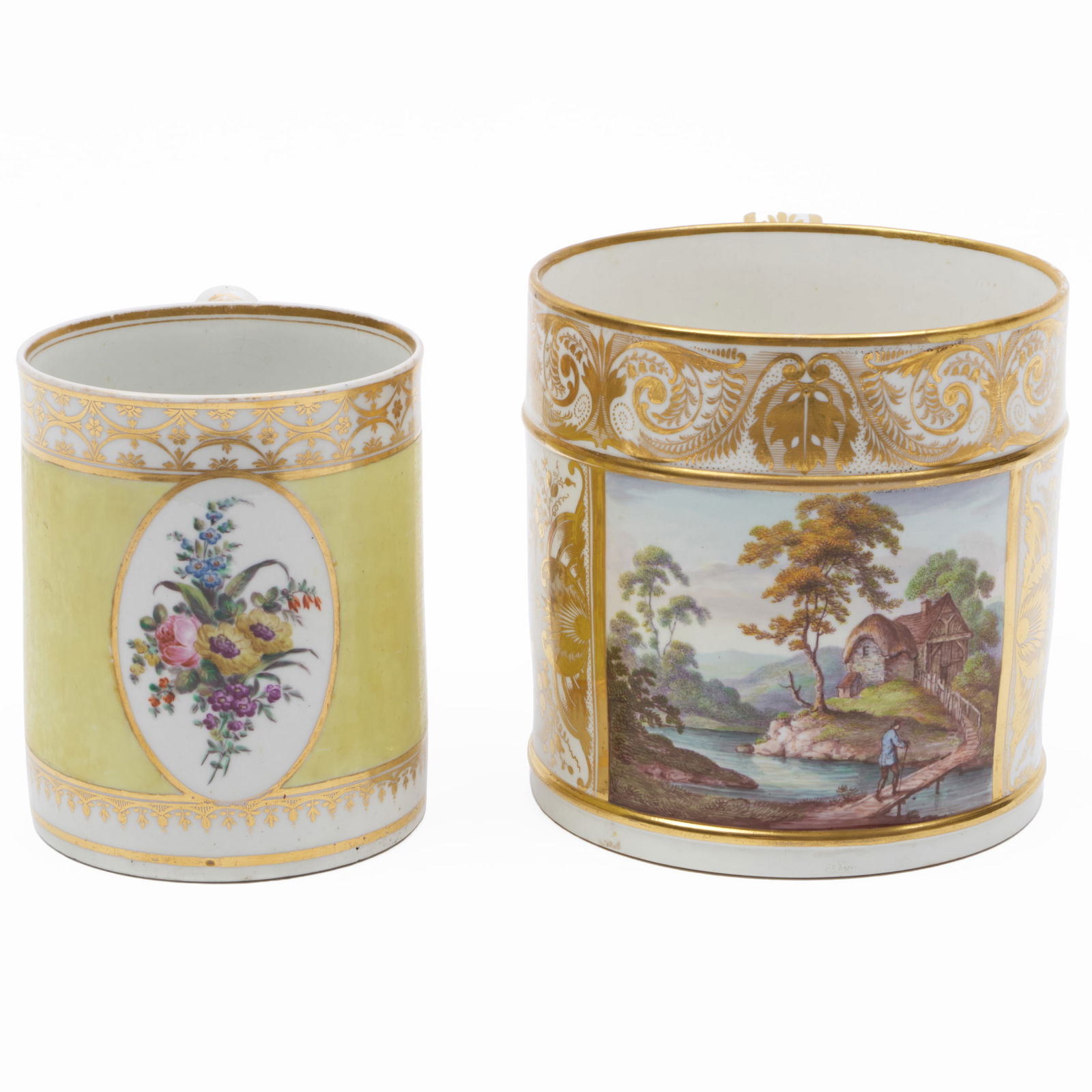 Two Large English Gilt Mugs (1 of 9)