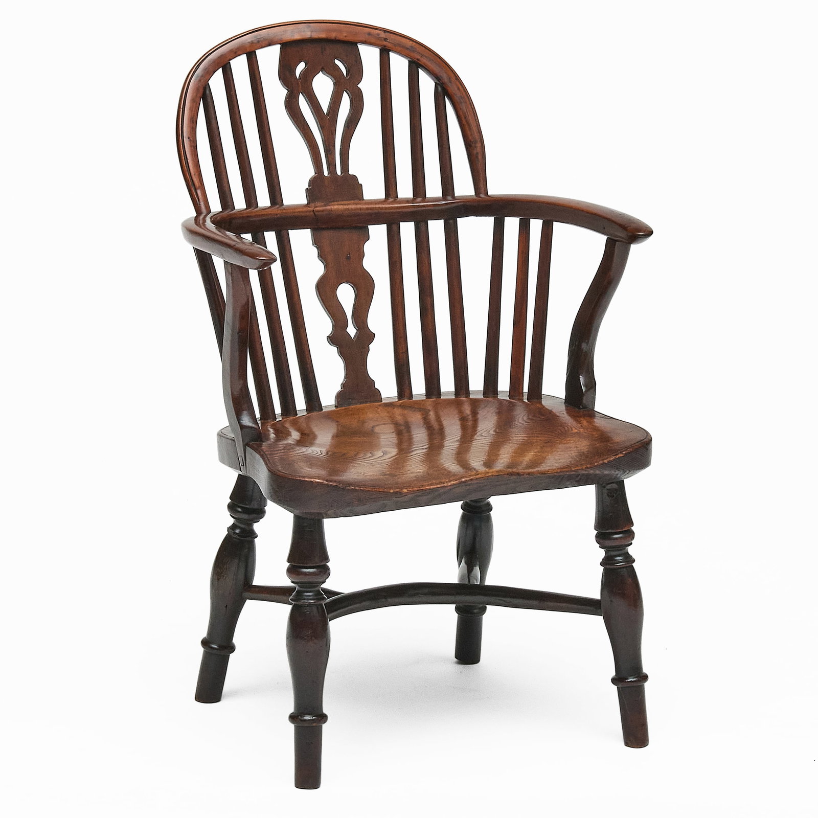 English Yew and Elm Child's Windsor Armchair (1 of 7)