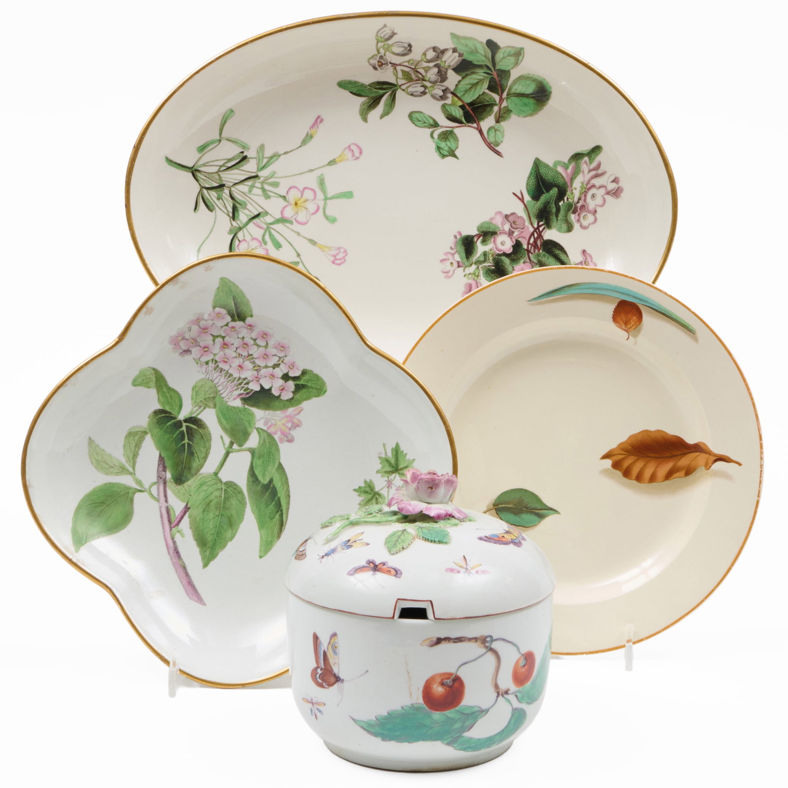 Group of English Wares with Botanical Decorations (1 of 20)