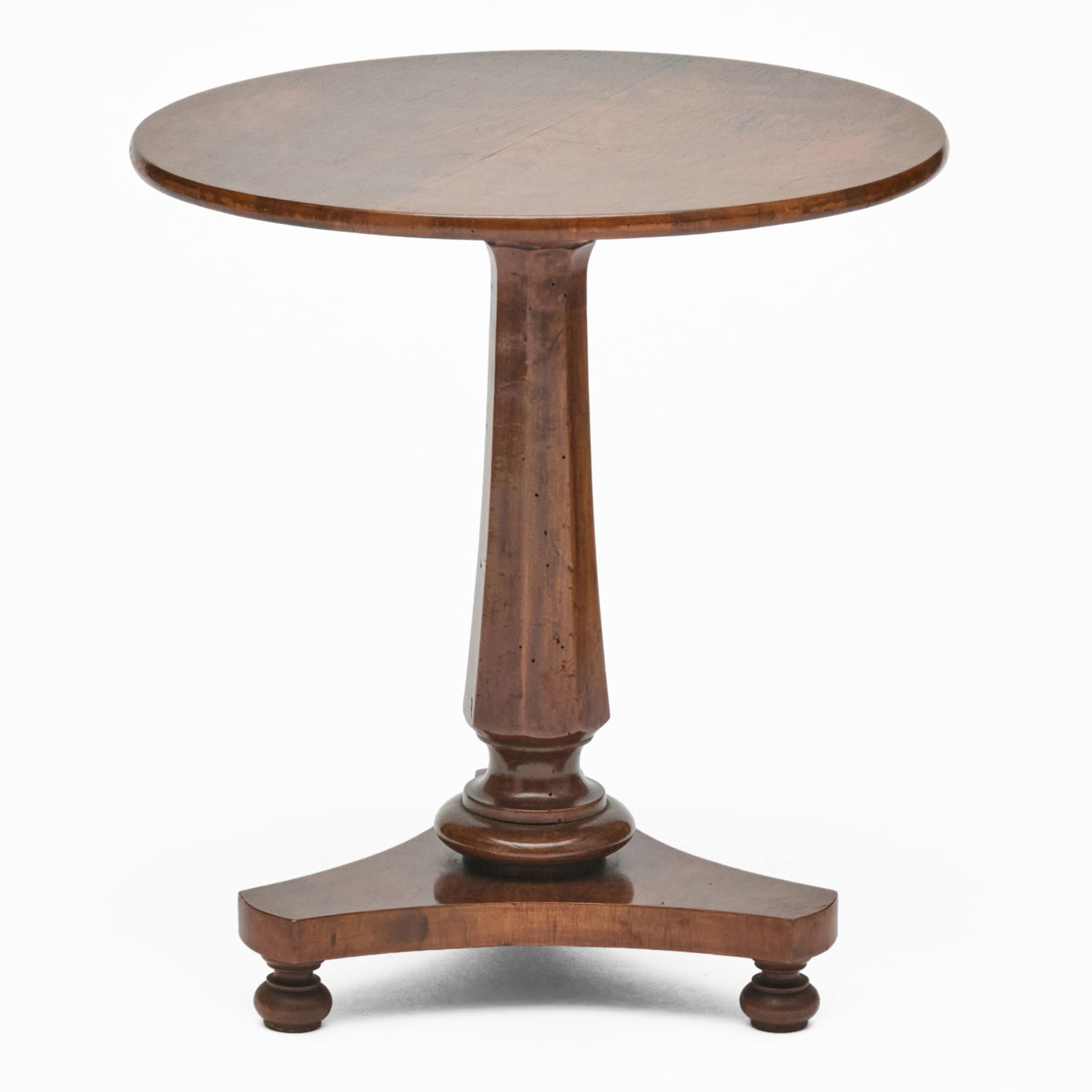 Small Continental Walnut Side Table, possibly German - 4