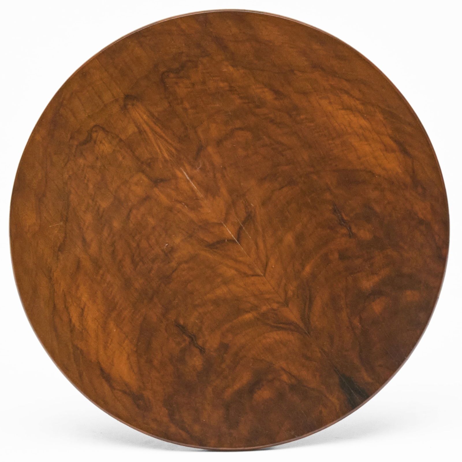 Small Continental Walnut Side Table, possibly German - 5