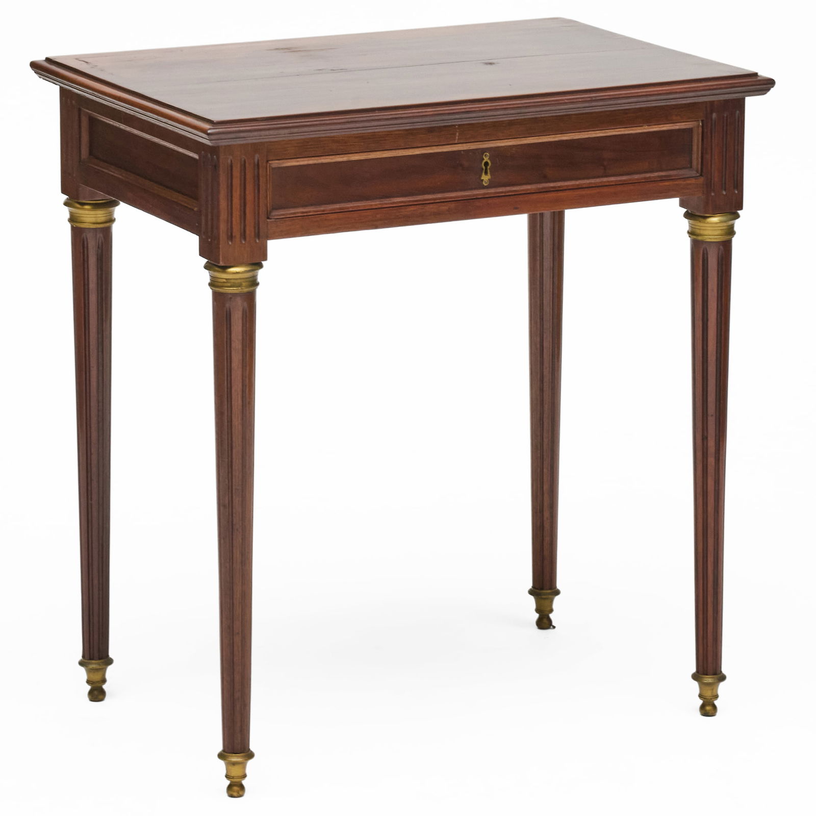 Louis XVI Style Gilt-Bronze-Mounted Mahogany Side Table (1 of 8)