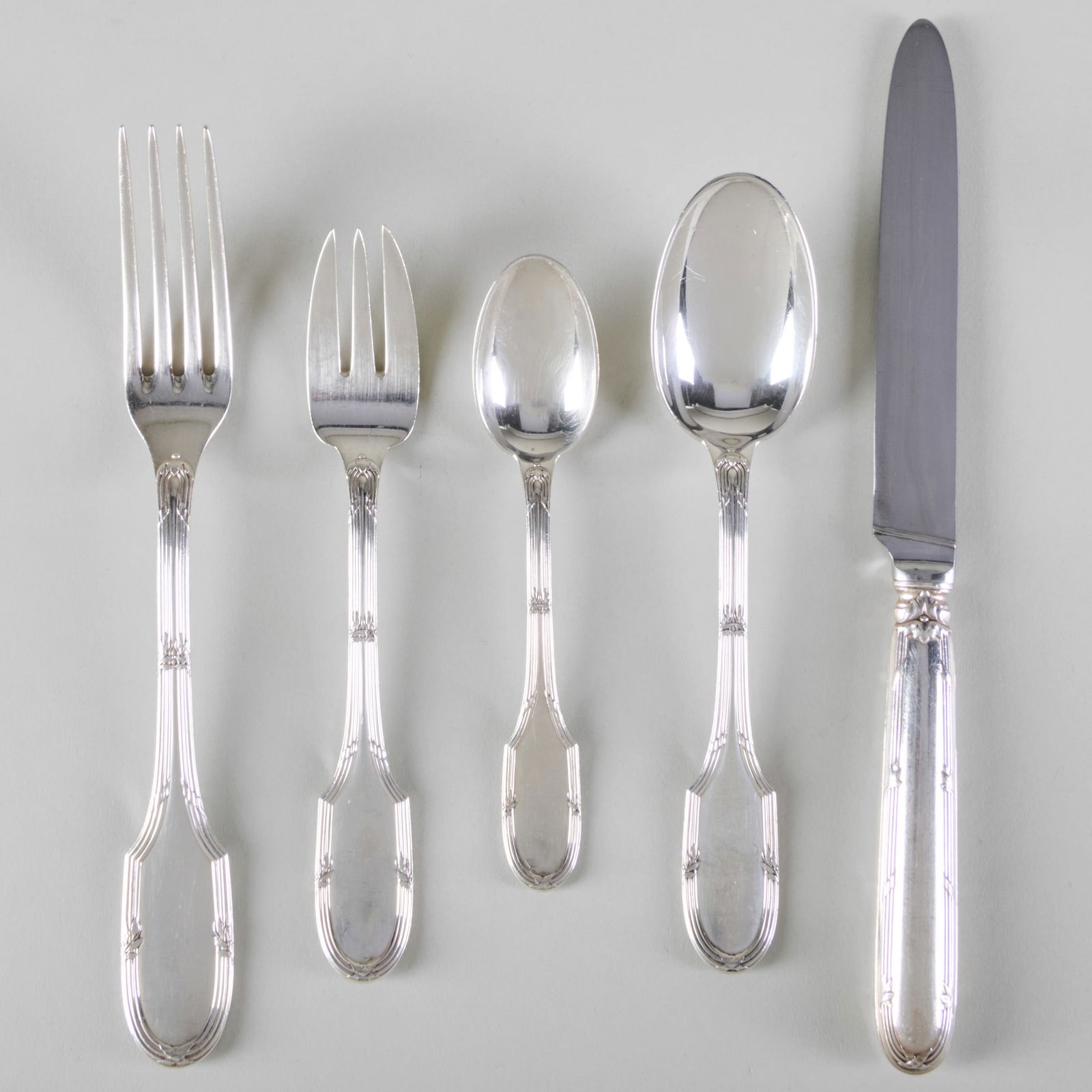 French Silver Flatware Service (1 of 3)