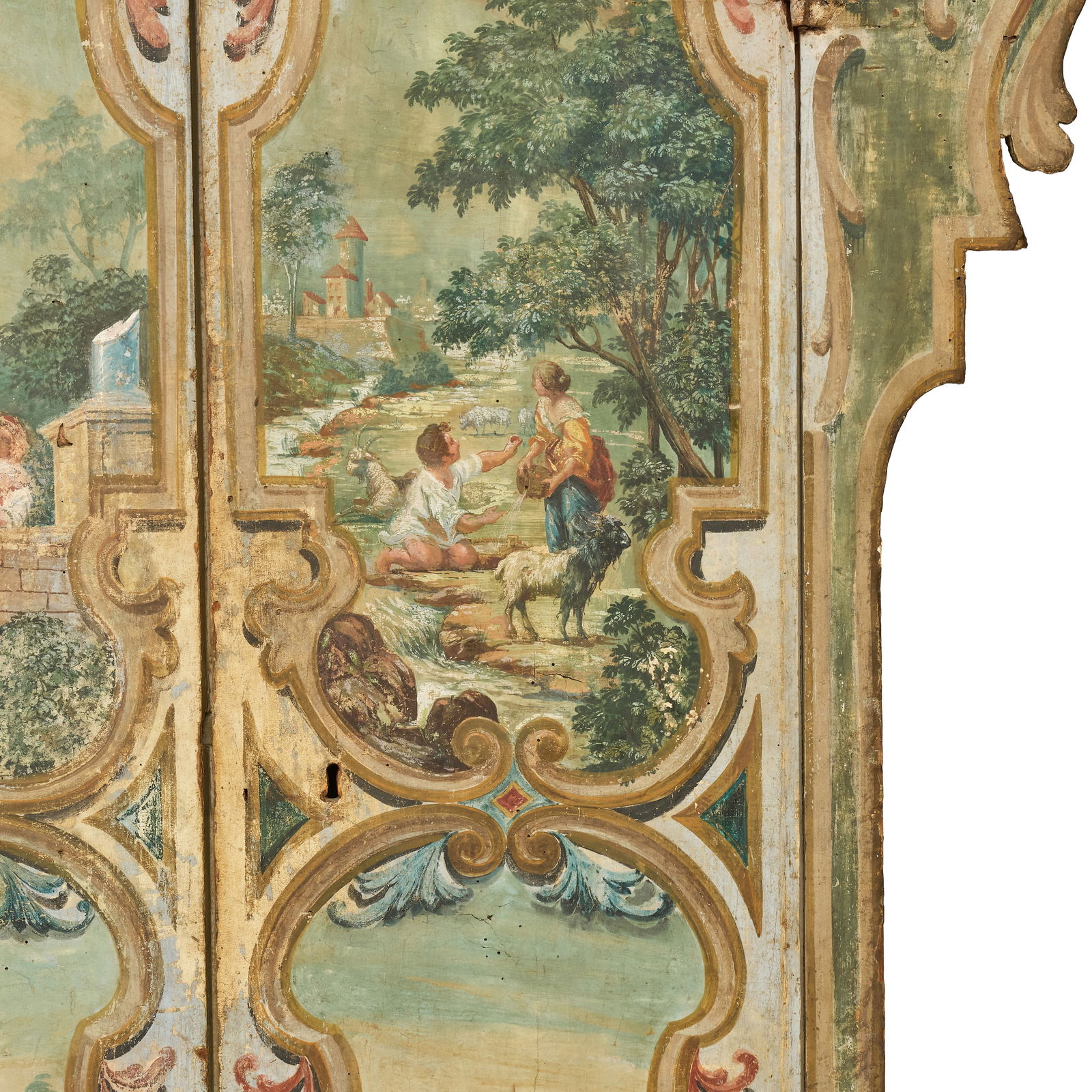 Continental Painted Pine Wardrobe, Alpine - 10