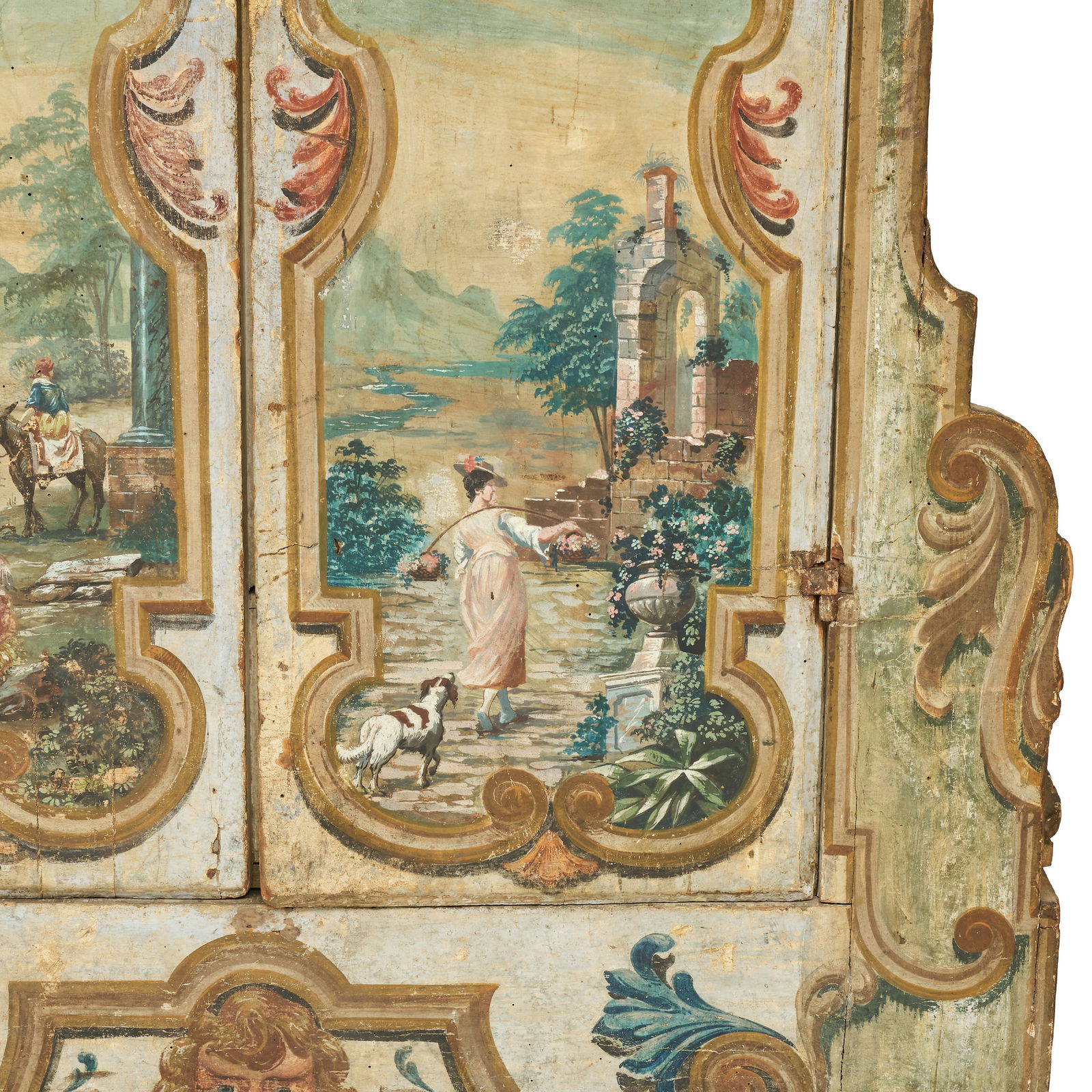 Continental Painted Pine Wardrobe, Alpine - 11