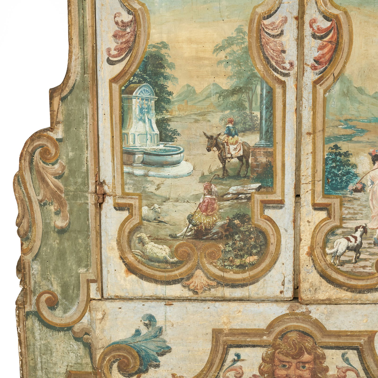 Continental Painted Pine Wardrobe, Alpine - 12