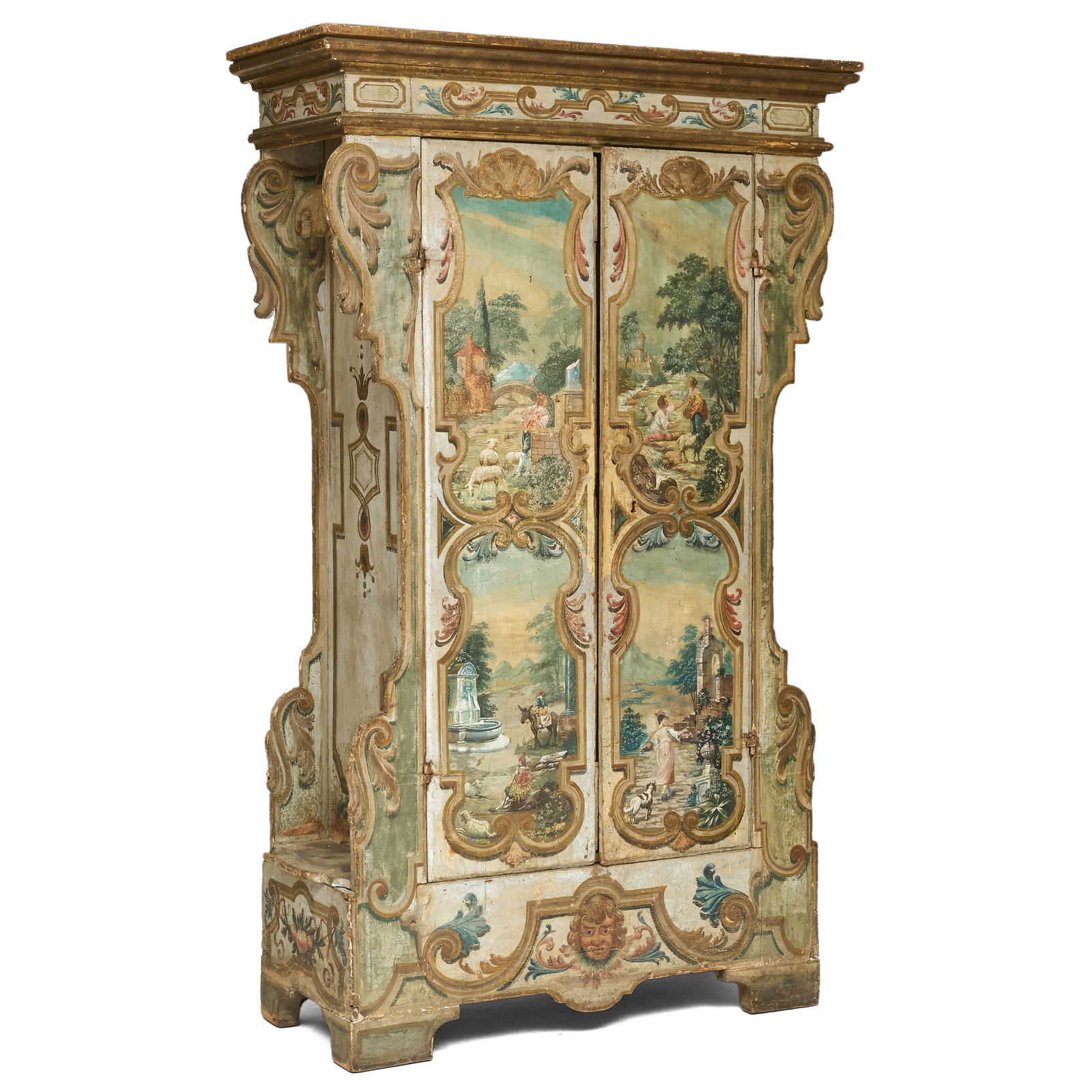 Continental Painted Pine Wardrobe, Alpine (1 of 20)