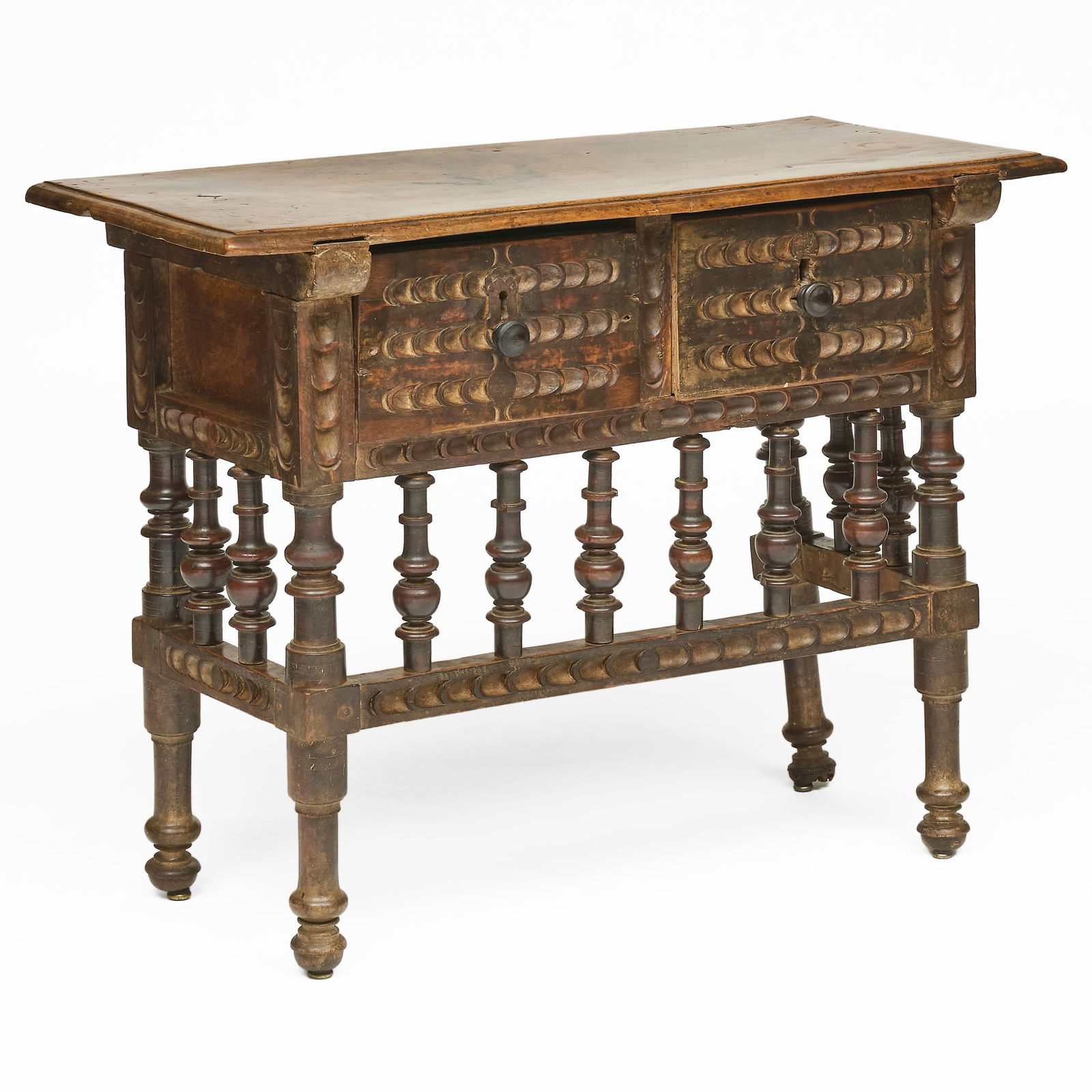 Spanish Baroque Carved Walnut Table (1 of 12)