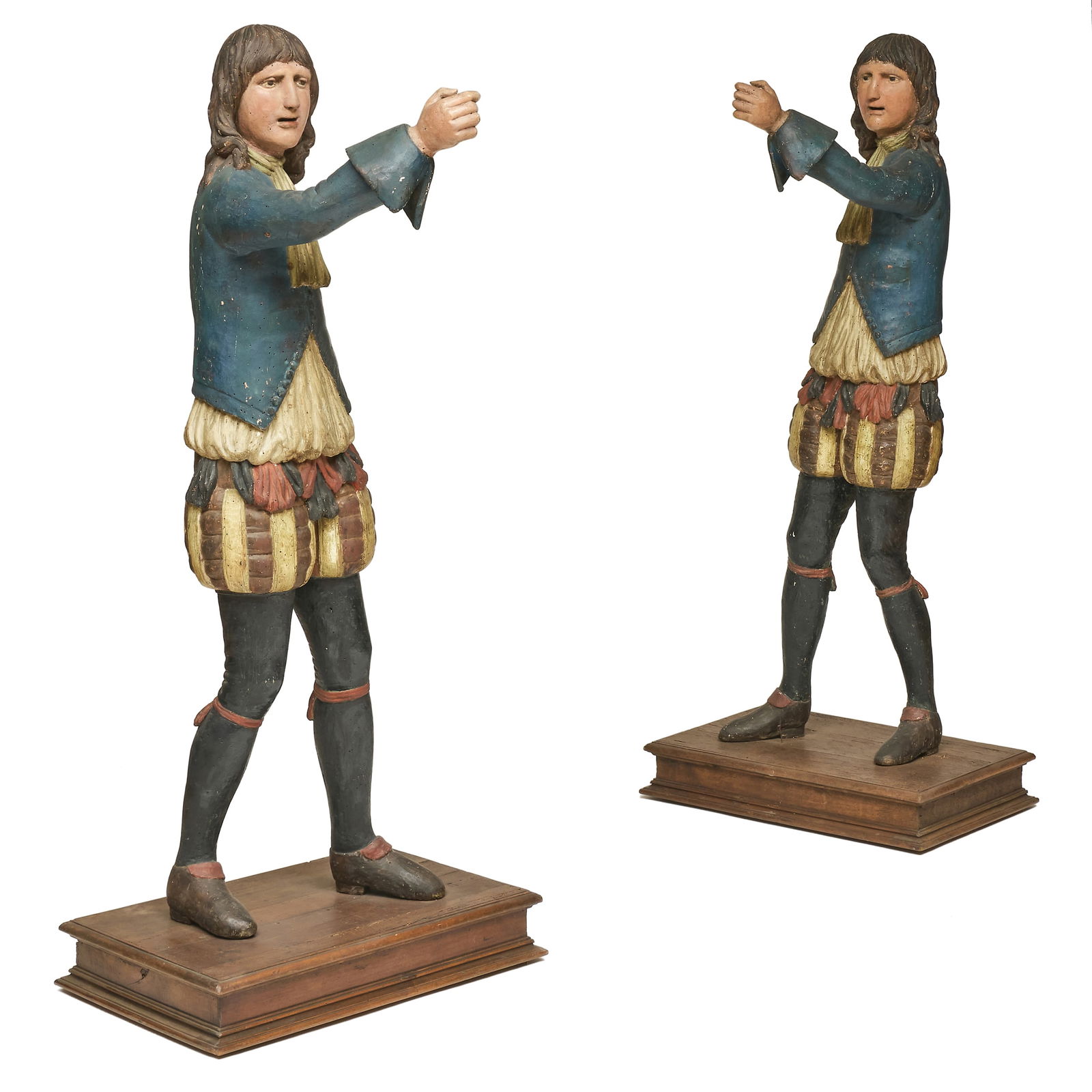 Pair of Italian Polychromed and Carved Wood Figures of Pages (1 of 14)