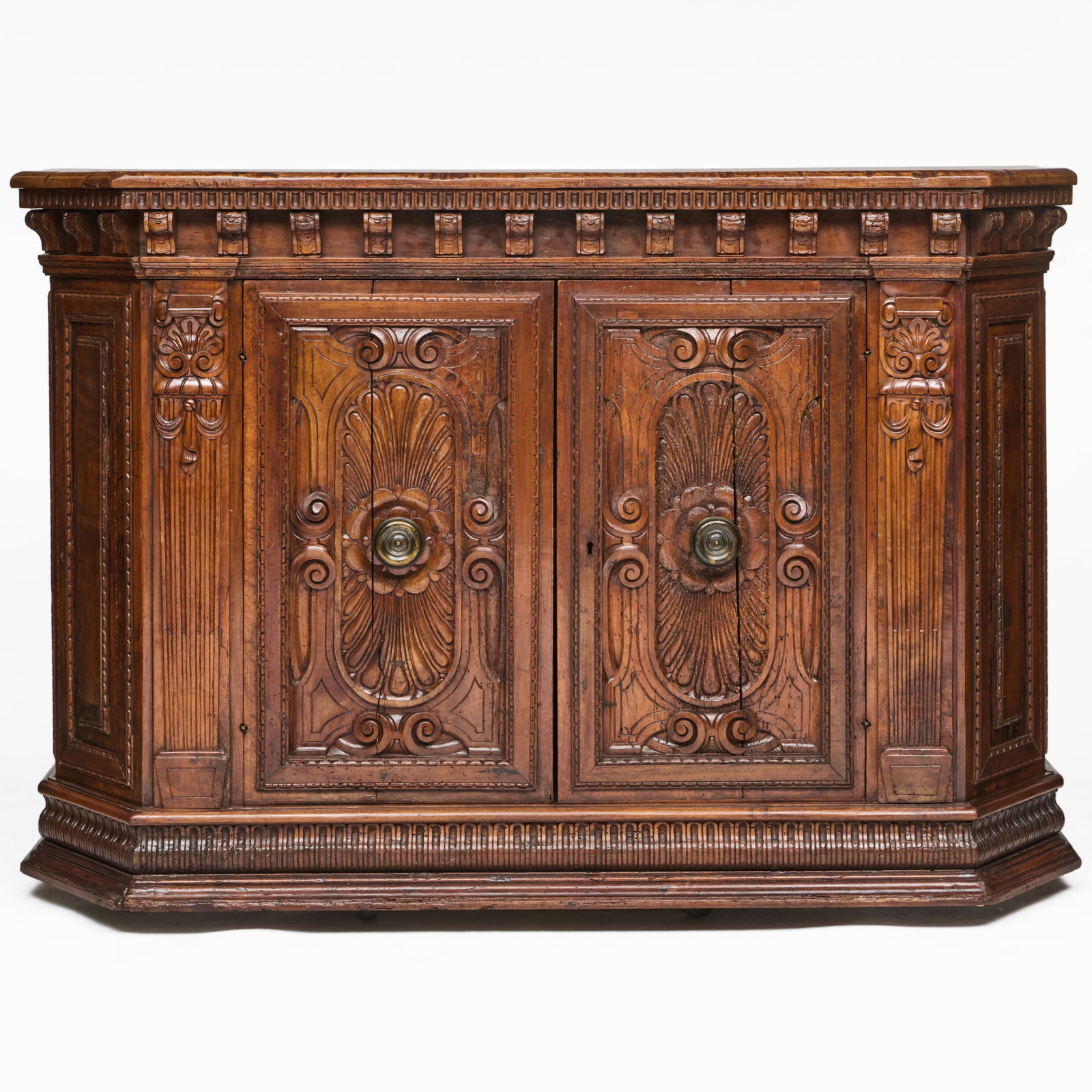 Italian Late Renaissance Carved Walnut Cabinet (1 of 20)