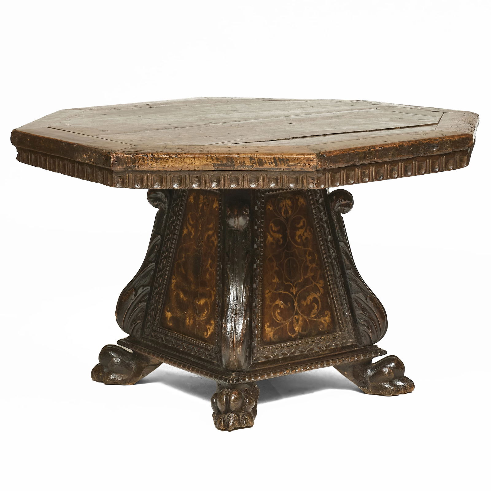 Italian Inlaid Walnut Center Table (1 of 14)